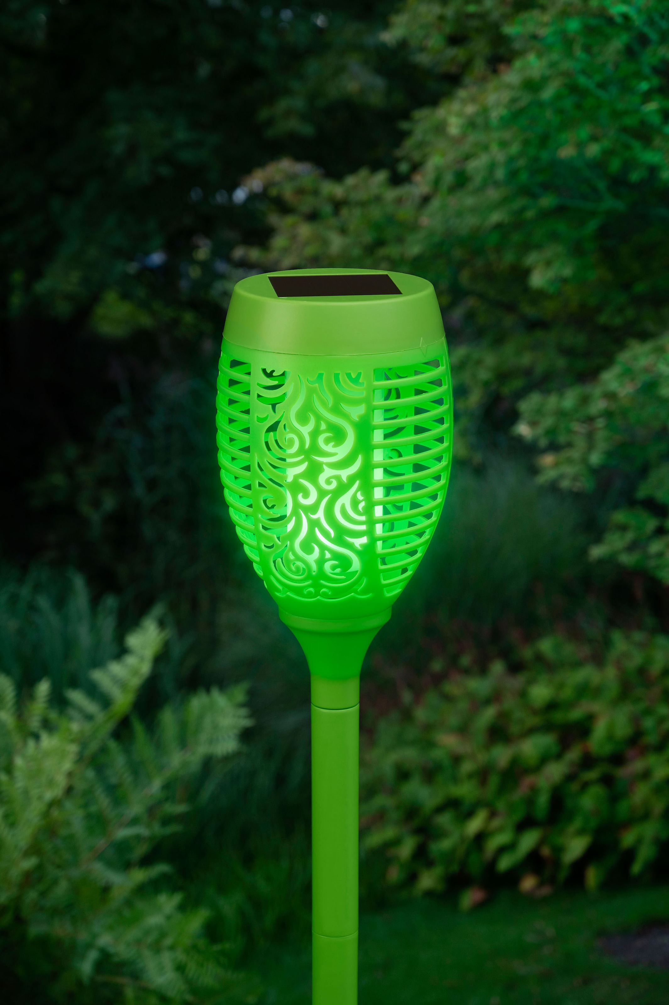 realer grün Gartenfackel, LED Solar mit BAUR BONETTI Gartenfackel Flamme kaufen LED |