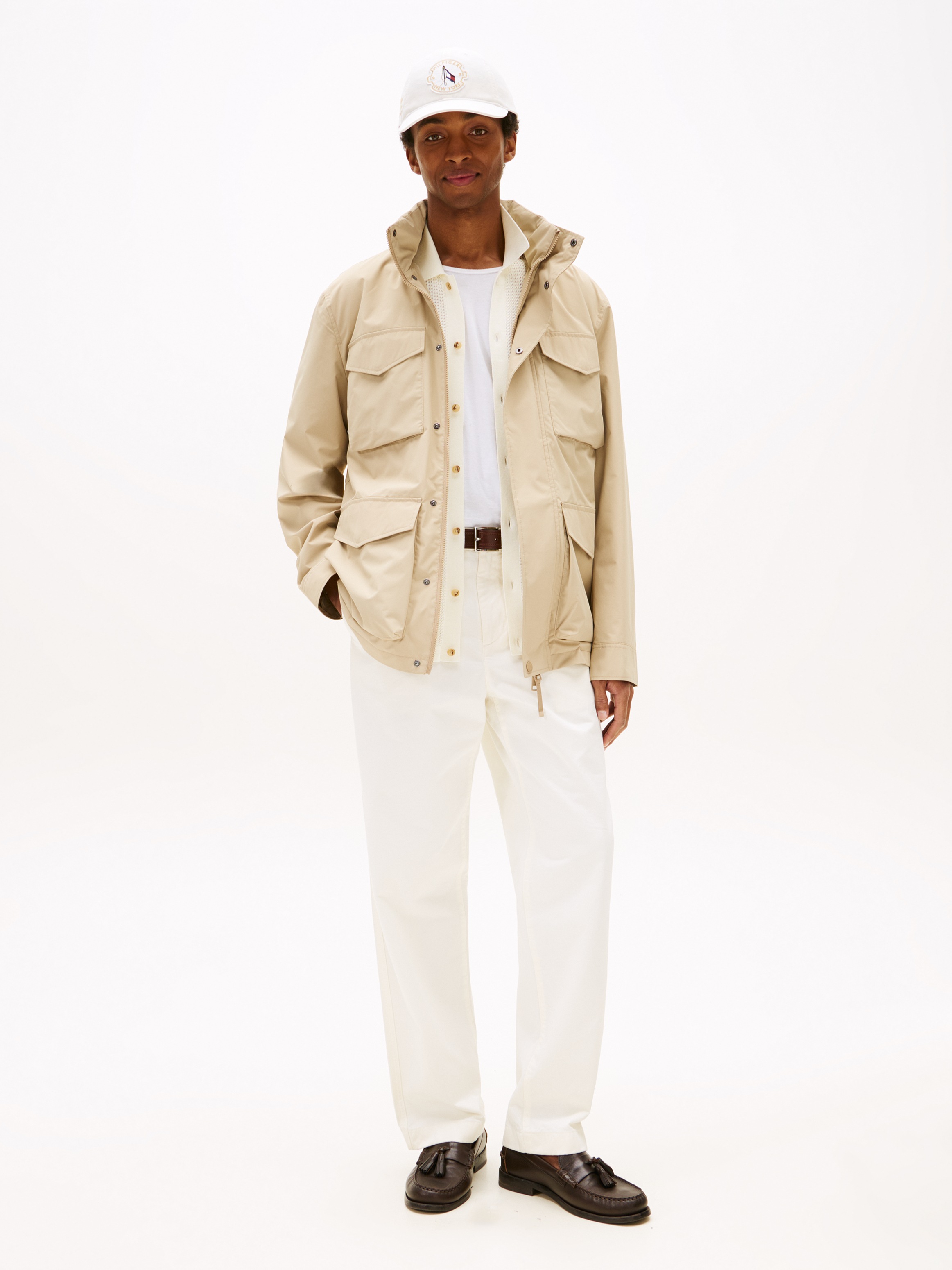 Tommy Hilfiger Fieldjacket »PACKABLE FIELD JACKET«, mit Kapuze, Kapuze im Kragen verstaubar