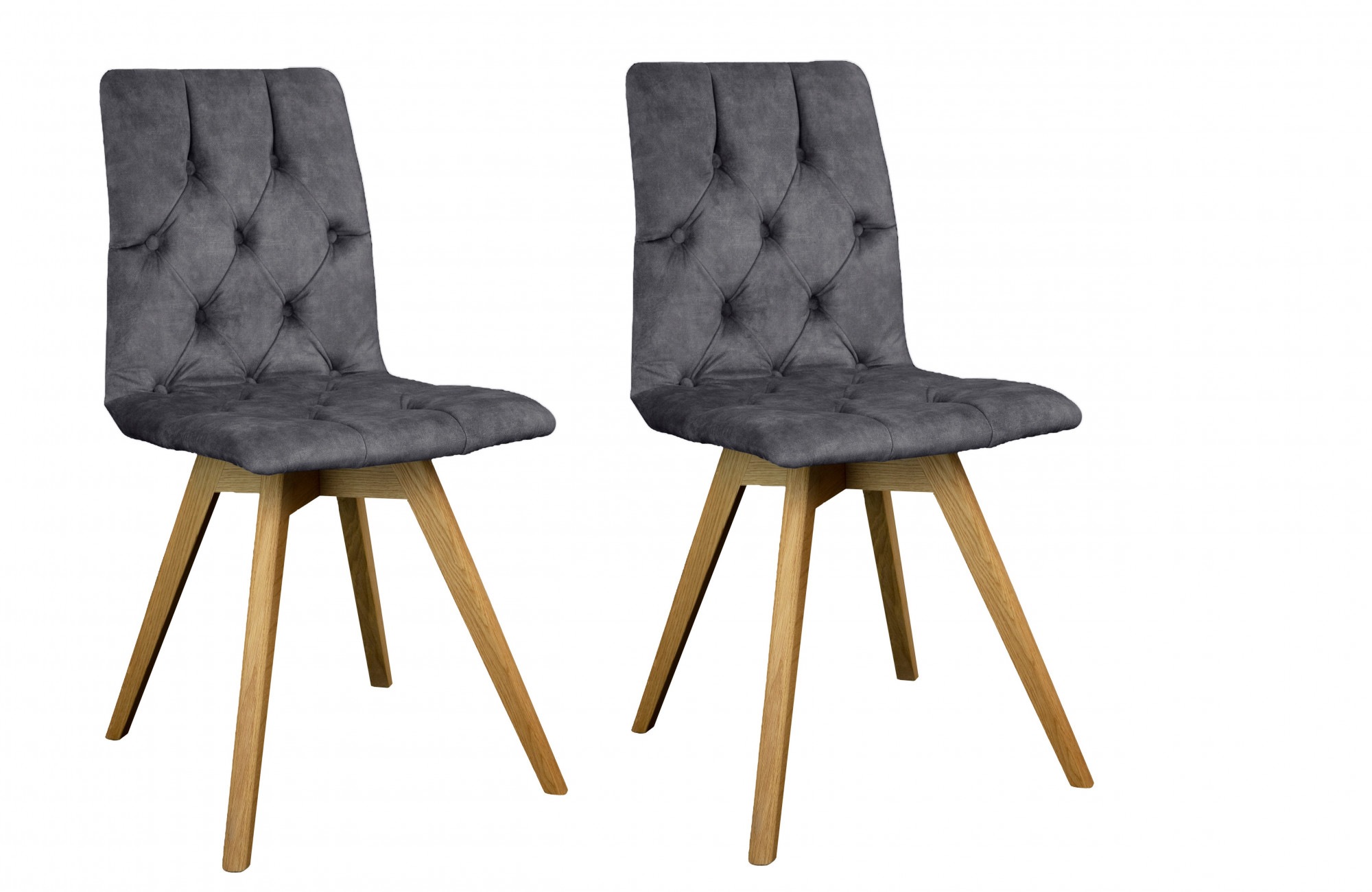 andas Esszimmerstuhl "Rania", (Set), 2 St., Samtvelours, Massivholzgestell, günstig online kaufen