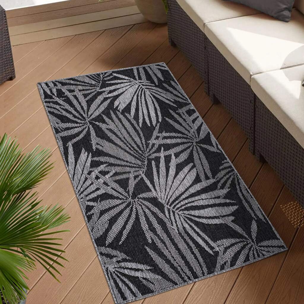 Carpet City Outdoorteppich »DUO RUG 5771«, rechteckig, 5 mm Höhe, Wendeteppich Wetterfest In- & Outdoor, Balkon, Terrasse, Wohnzimmer
