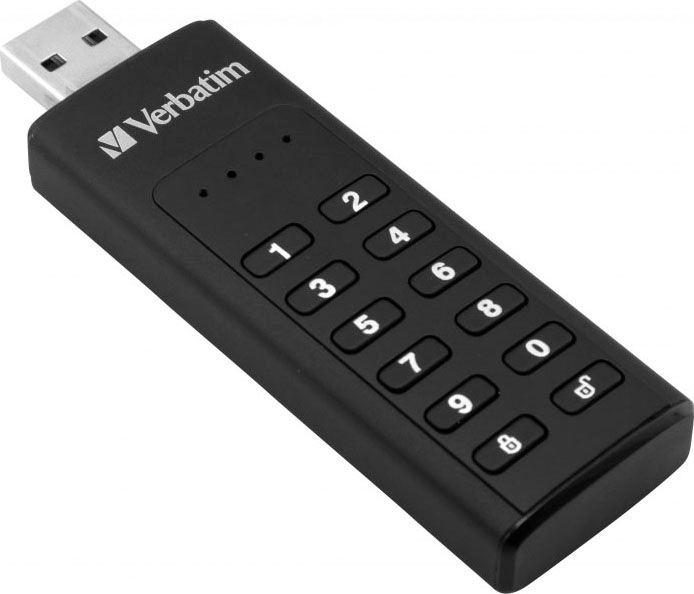 Verbatim USB-Stick »Keypad Secure 64GB«, (USB 3.2 Lesegeschwindigkeit 160 MB/s)