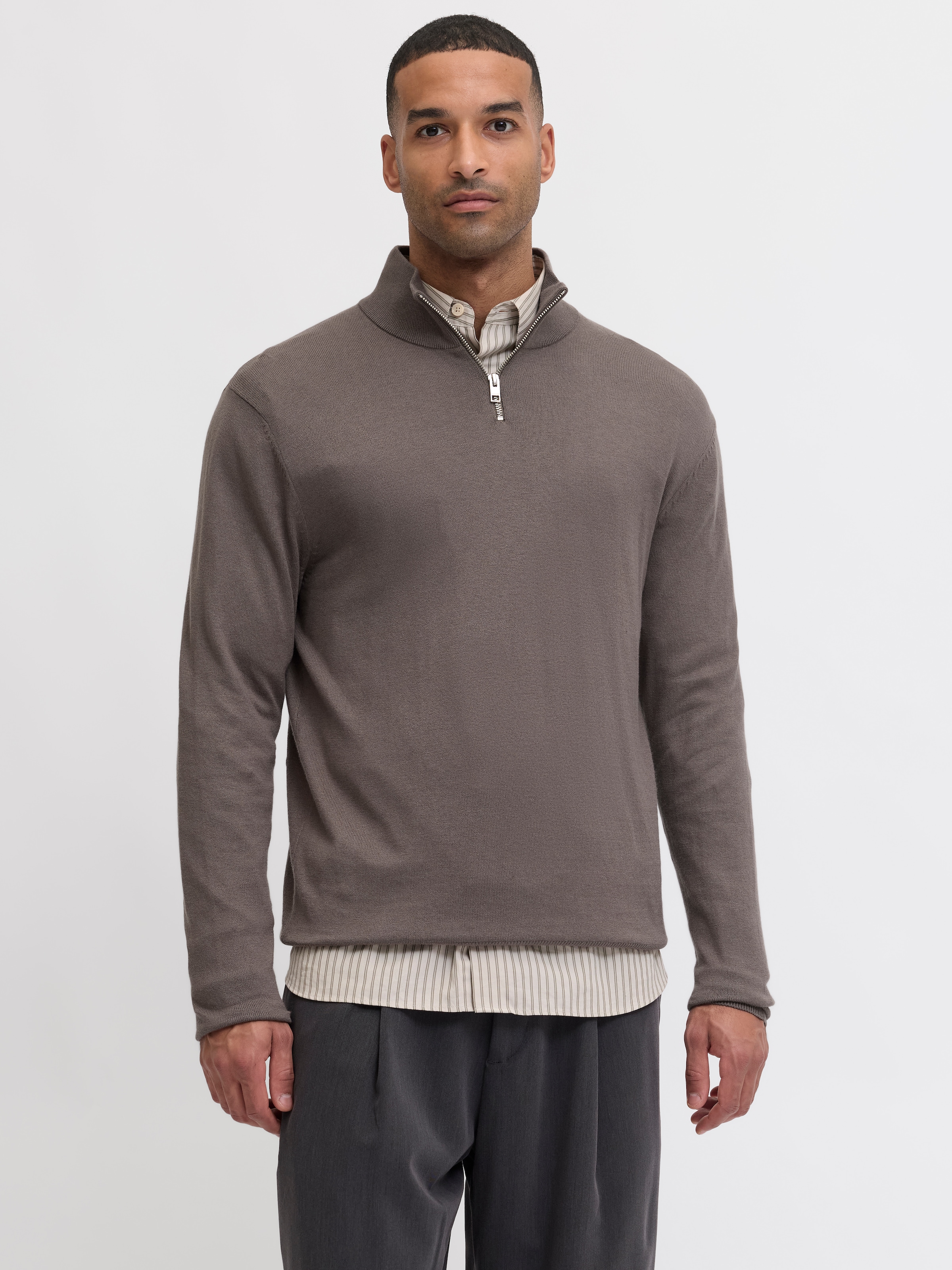 Jack & Jones Troyer "JJEEMIL KNIT HALF ZIP NOOS" Baumwollmischung, regular günstig online kaufen