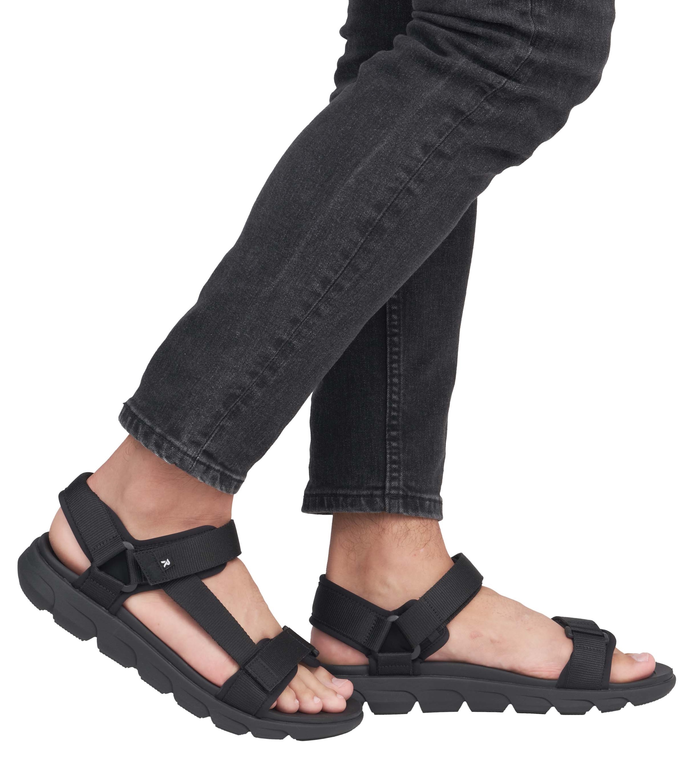 RIEKER Sport Sandale »Orlando«, Sommerschuh, Outdoorsandale, Maschinenwäsche, mit Klettverschlüssen