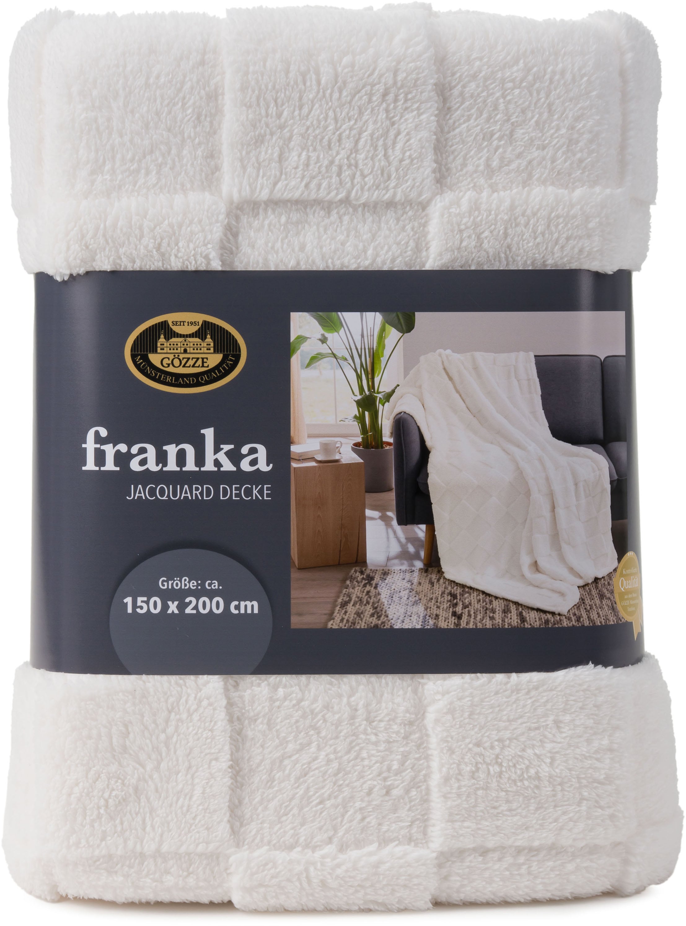 Gözze Wohndecke "FRANKA Jacquarddecke" im modernen Design, aus 100 % Polyes günstig online kaufen