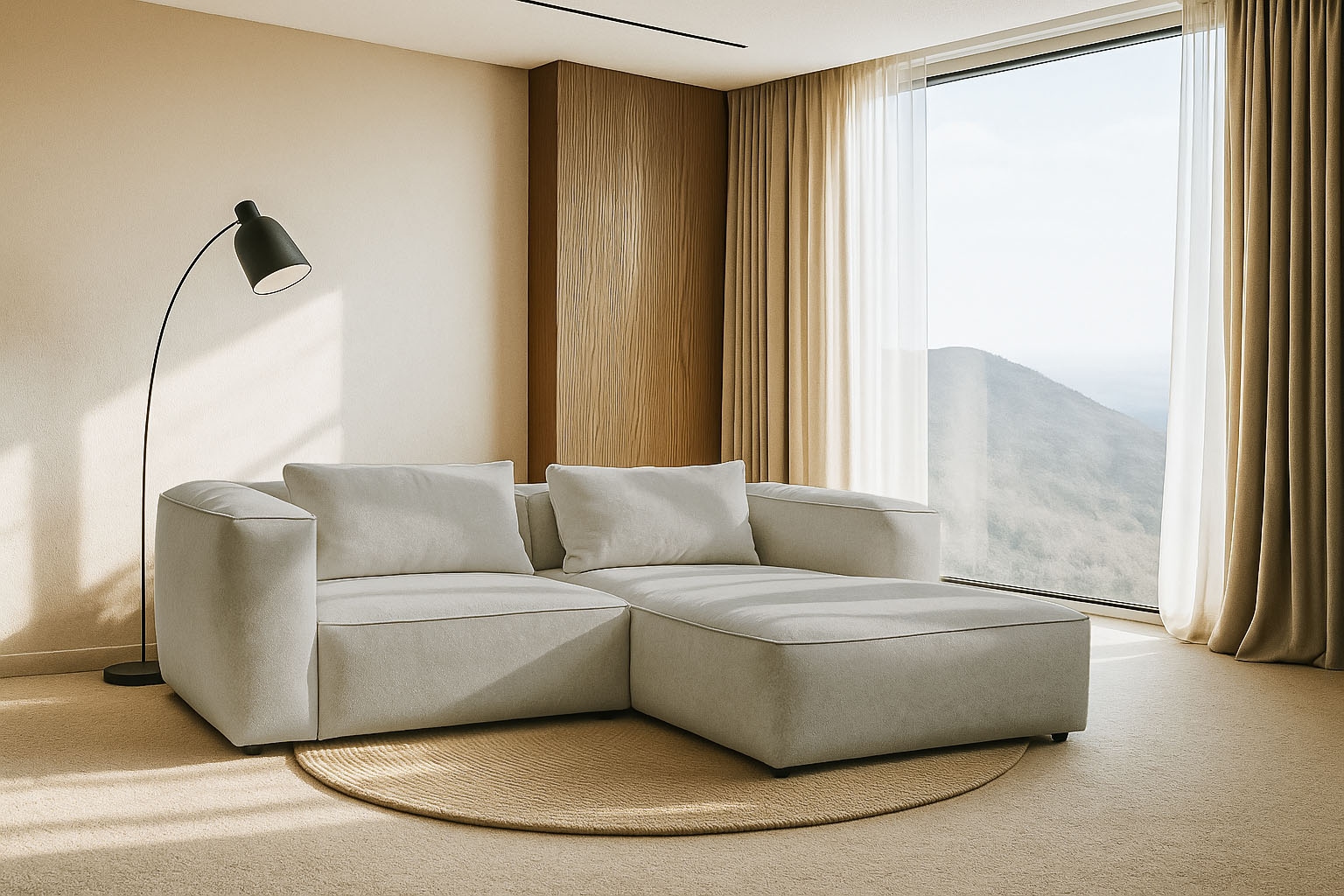 Home affaire Ecksofa "Tvinnet" Breite 228 cm, extra tiefe Sitzfläche, kubis günstig online kaufen