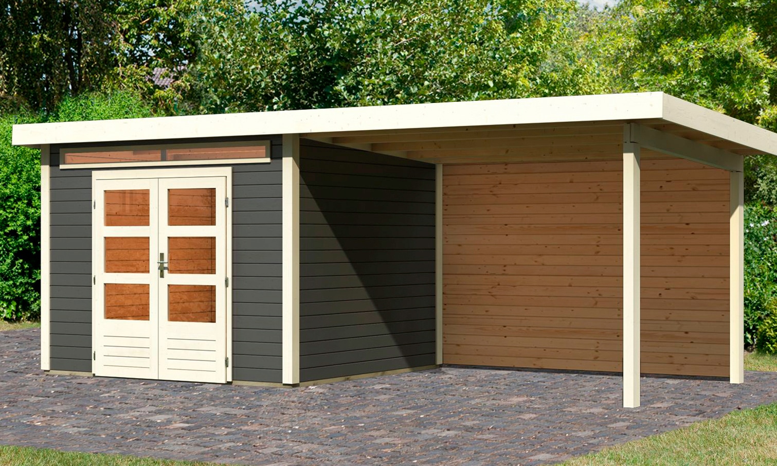Karibu Gartenhaus "Ammersee 4" günstig online kaufen