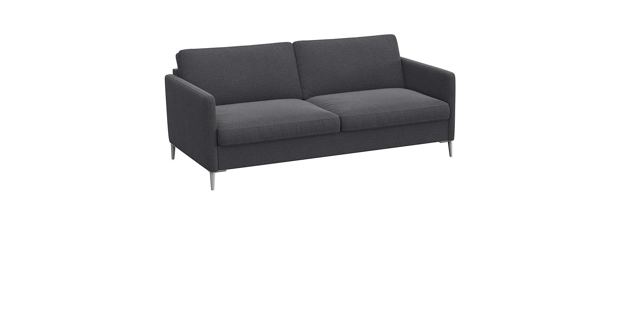 FLEXLUX 2,5-Sitzer »Fiore, super Sitzkomfort durch Kaltschaum im Sitz«, schmale Armlehnen, Füße Alu