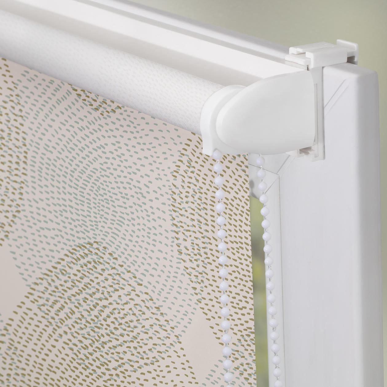 Thumbnail - LICHTBLICK ORIGINAL Seitenzugrollo "Rollo Klemmfix, ohne Bohren, Verdunkelung, Stripy Boho Drop India" verdunkelnd Verdu...