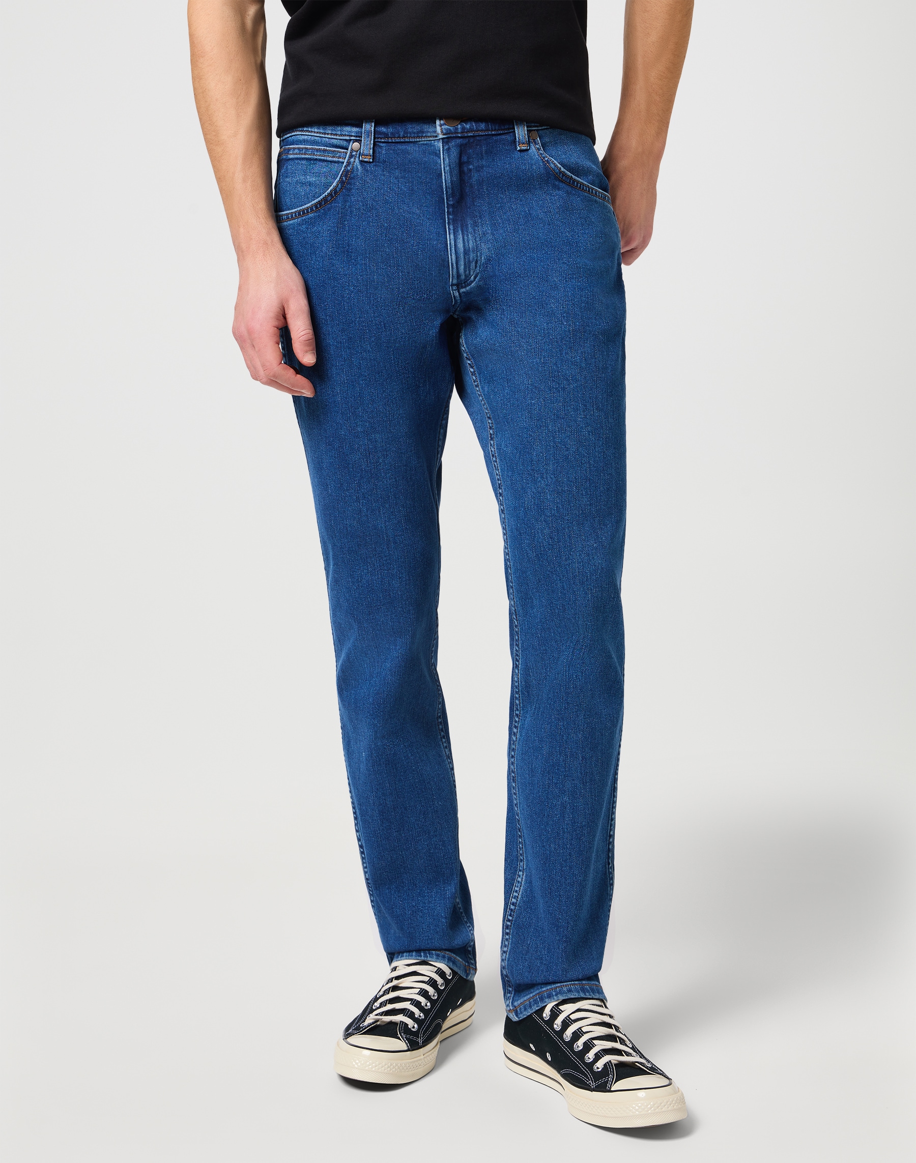 Wrangler Herren Jeans GREENSBORO - Regular Fit - Blau - The Stone Ride günstig online kaufen