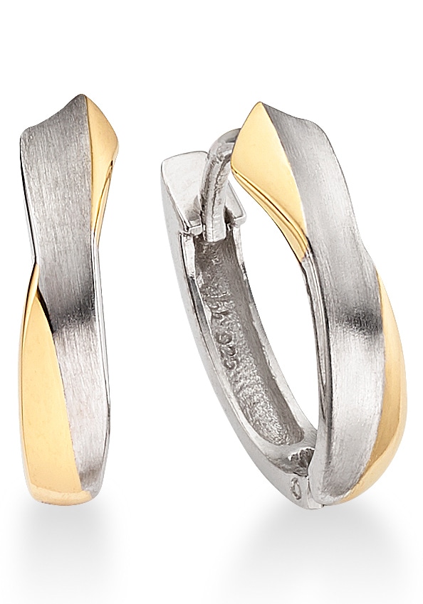 Bruno Banani Paar Creolen »Schmuck Geschenk Silber 925 Ohrschmuck Ohrringe Silber Gold«