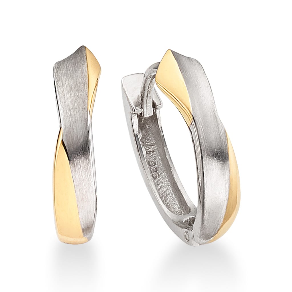 Bruno Banani Paar Creolen »Schmuck Geschenk Silber 925 Ohrschmuck Ohrringe Silber Gold«