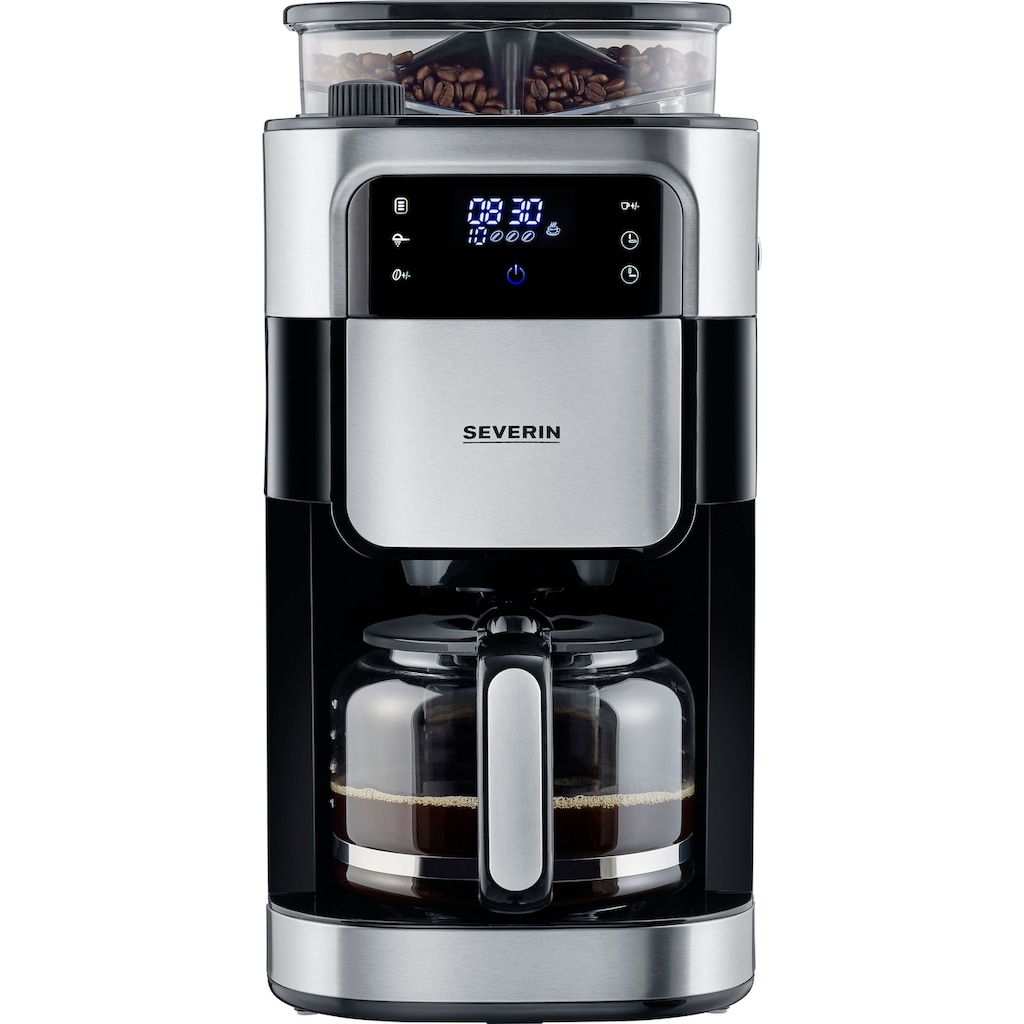 Severin Kaffeemaschine mit Mahlwerk »KA 4813«, 1,25 l Kaffeekanne, Permanentfilter, 1x4