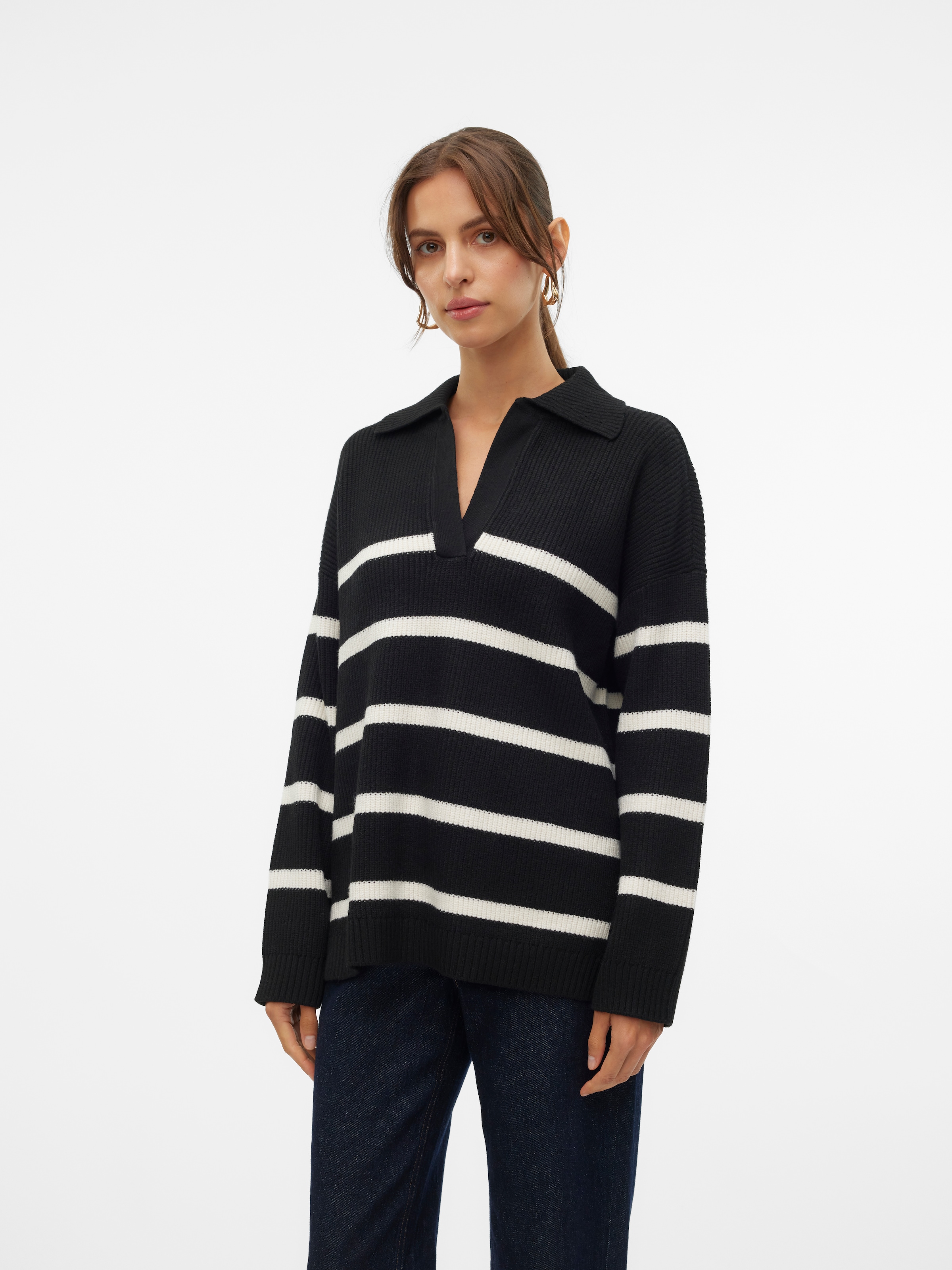 V-Ausschnitt-Pullover »VMLUNA LS V-NECK LONG PULLOVER GA BOO«