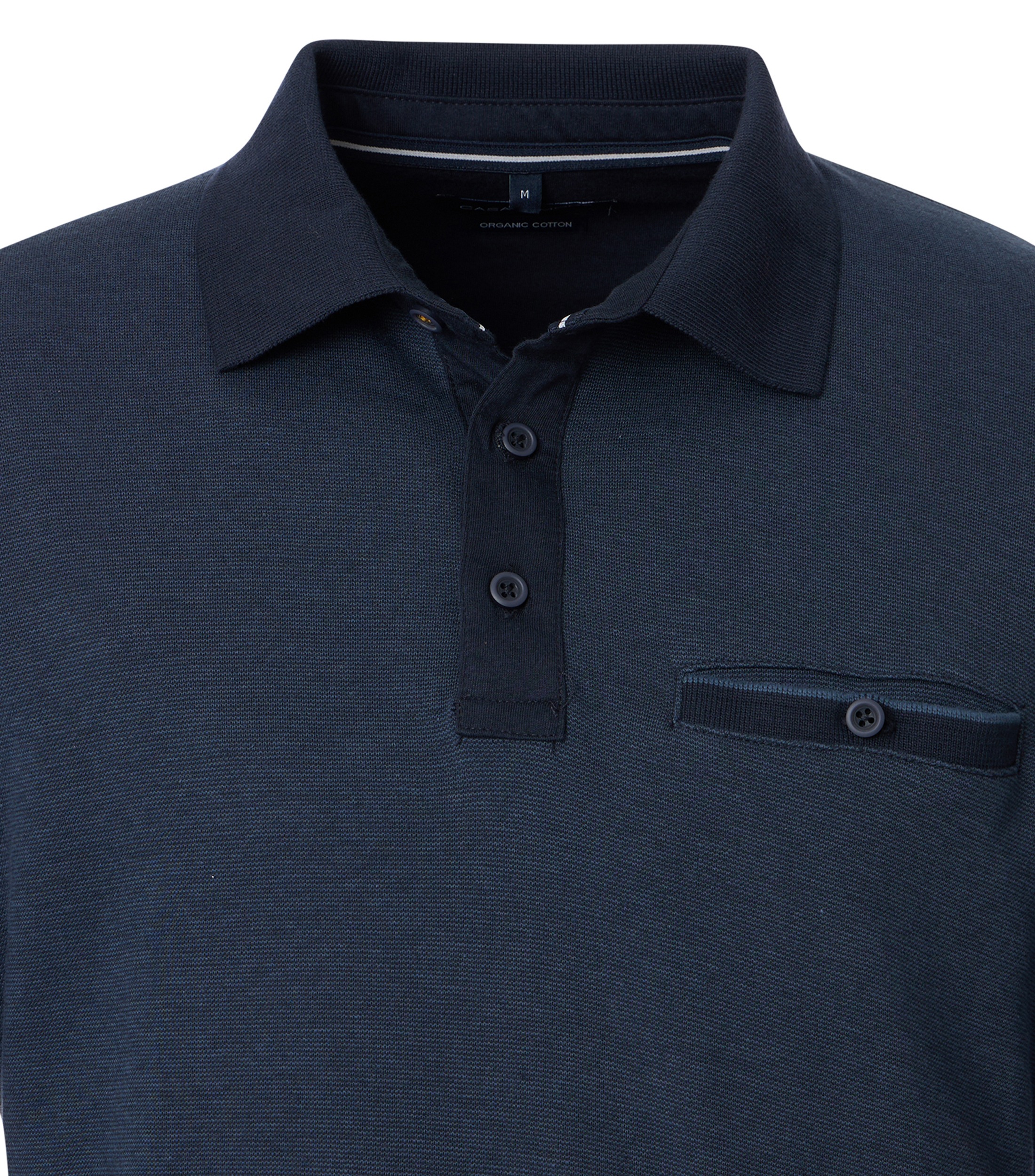 Thumbnail - CASAMODA Langarm-Poloshirt "CASAMODA Polo-Shirt Langarm gestreift"