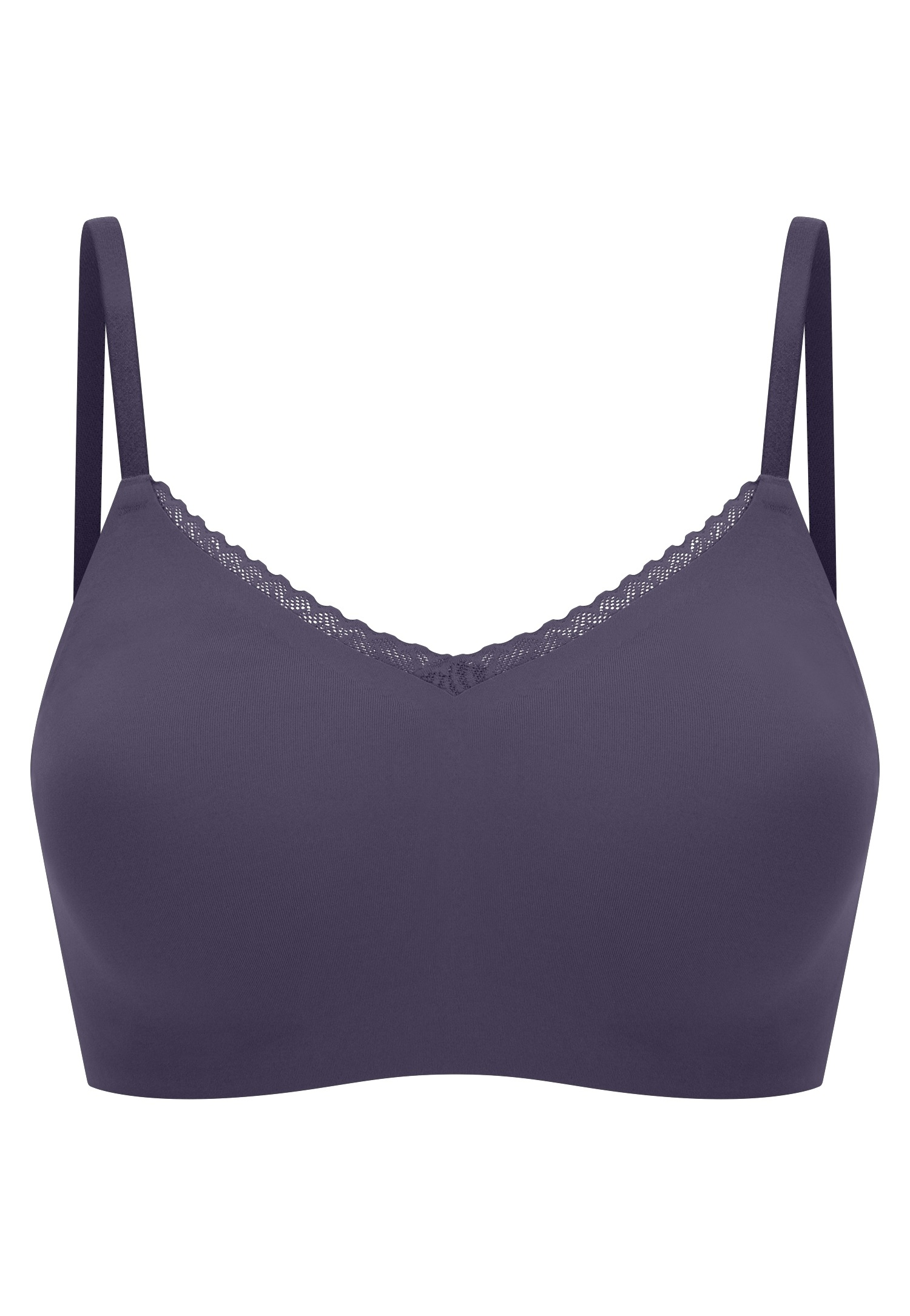 Schiesser Bustier »Invisible Soft Lace«, herausnehmbare Pads, V-Ausschnitt, Spitze vorn, Lasercut-Abschlüsse