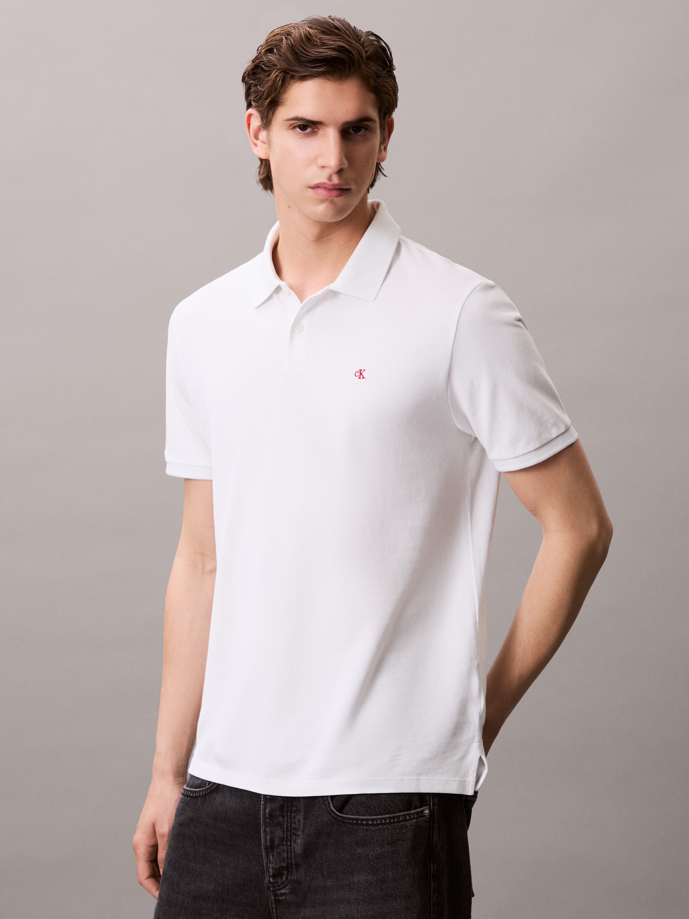 Calvin Klein Jeans Poloshirt "SS CASUAL PIQUE CLASSIC POLO", Mit Rundhalsau günstig online kaufen