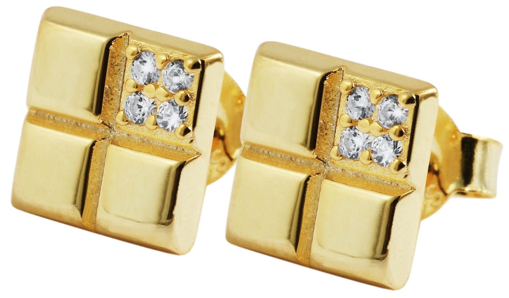 Adelia´s Paar Ohrhänger "Damen Ohrringe – Ohrstecker aus 925 Silber mit Zir günstig online kaufen