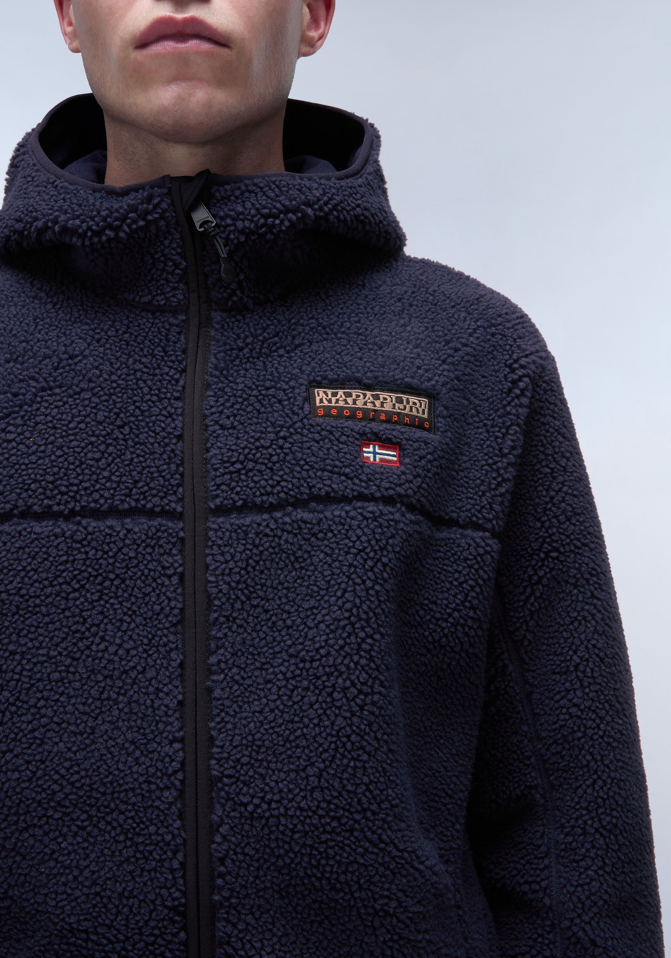 Napapijri Fleecejacke »TYNIK«, mit Kapuze