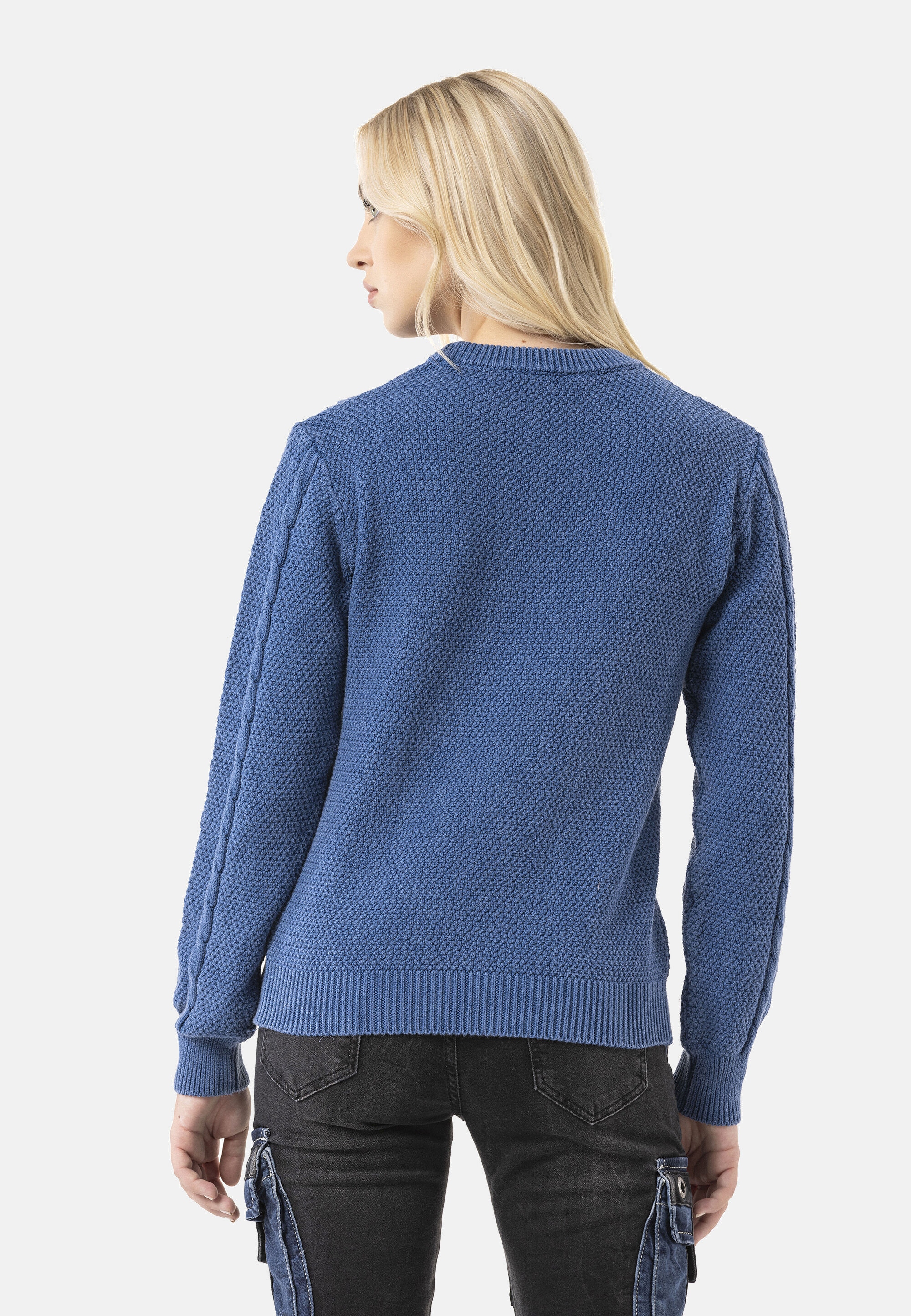 Cipo & Baxx Strickpullover »WP267« 1 mit Zopfmuster