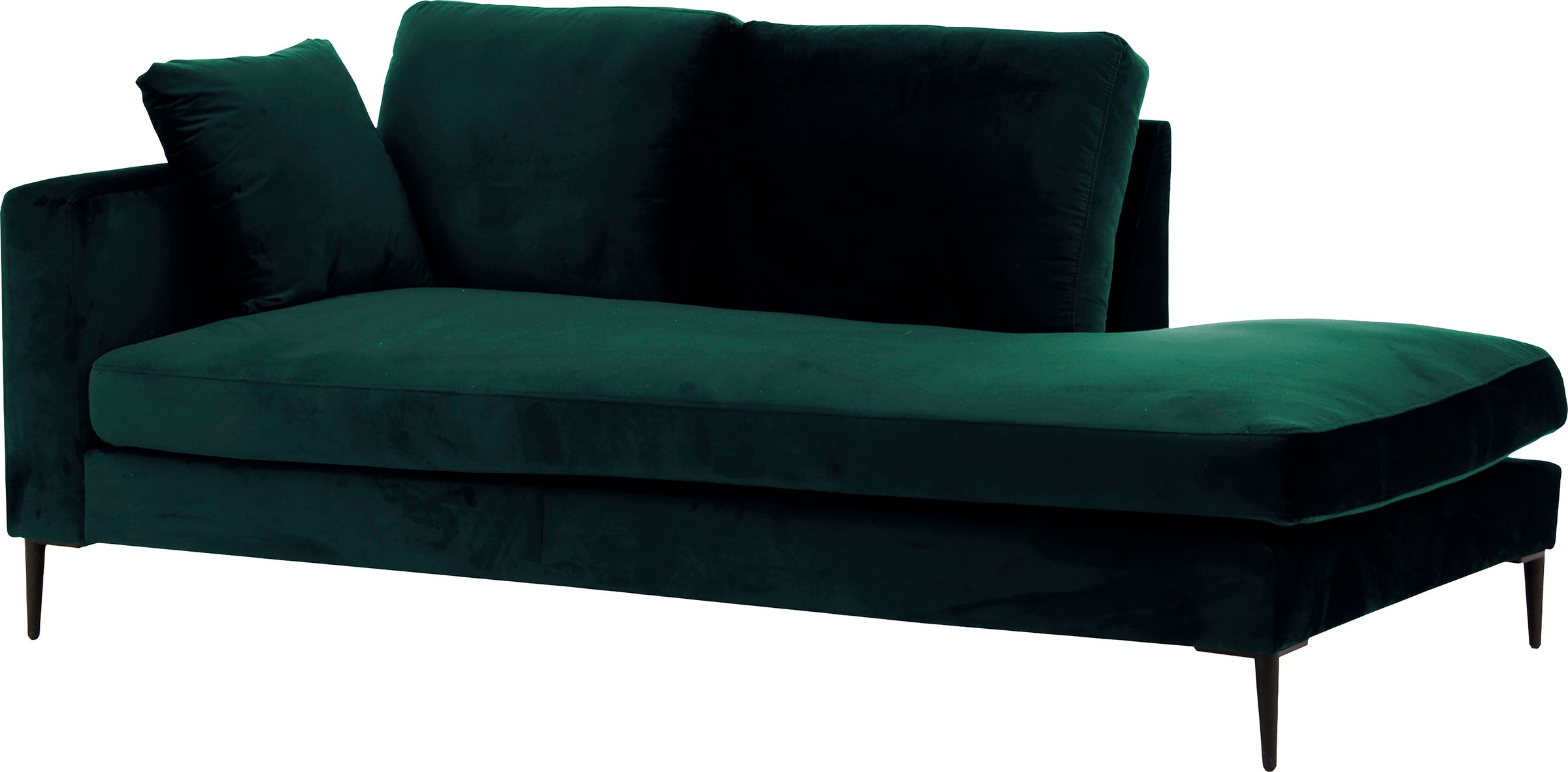 Home affaire Recamiere "Cozy Chaiselongue, Maße B/T/H: 195/97/80 cm" mit lo günstig online kaufen