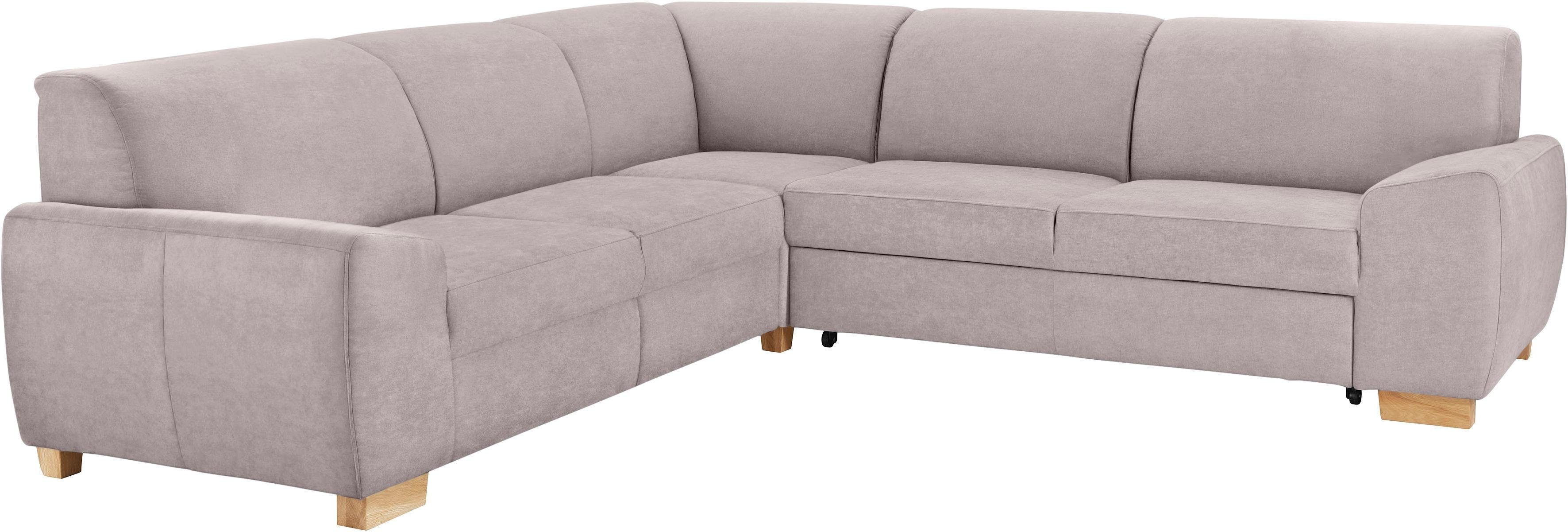 Thumbnail - DOMO collection Ecksofa "Incanto kubische Formensprache, komfortabel, flache Armlehnen, L-Form", wahlweise mit Bettfunkt...