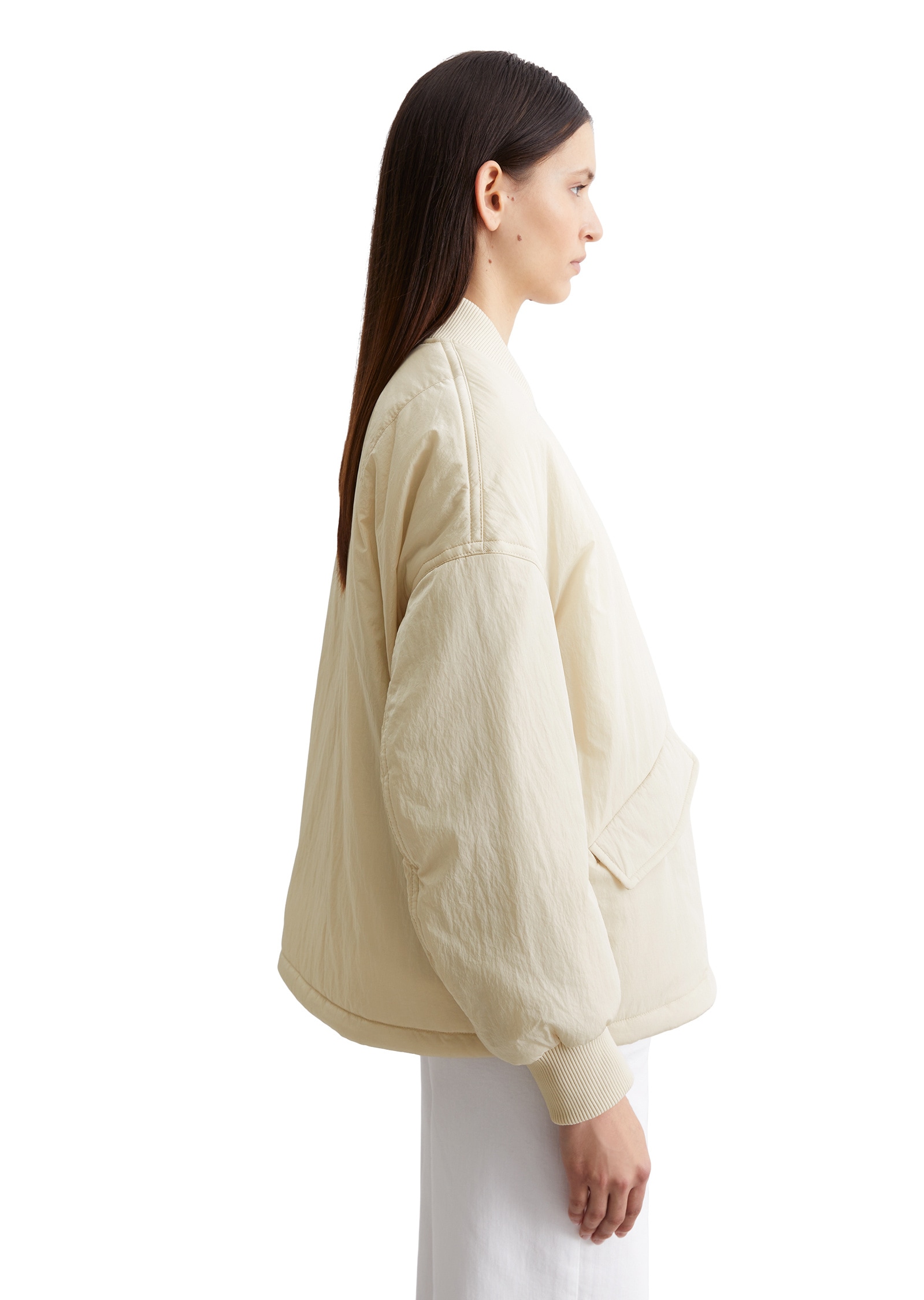 Marc O'Polo Outdoorjacke »aus Crinkle-Nylon«, ohne Kapuze
