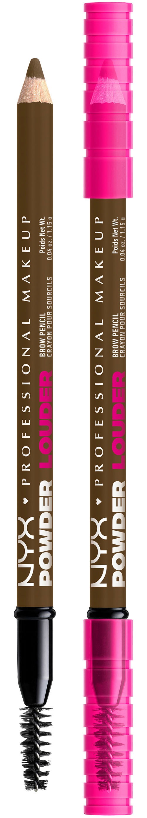 NYX Augenbrauenpflege »Makeup Powder Louder Brow Pencil«, mit Mikrofiber