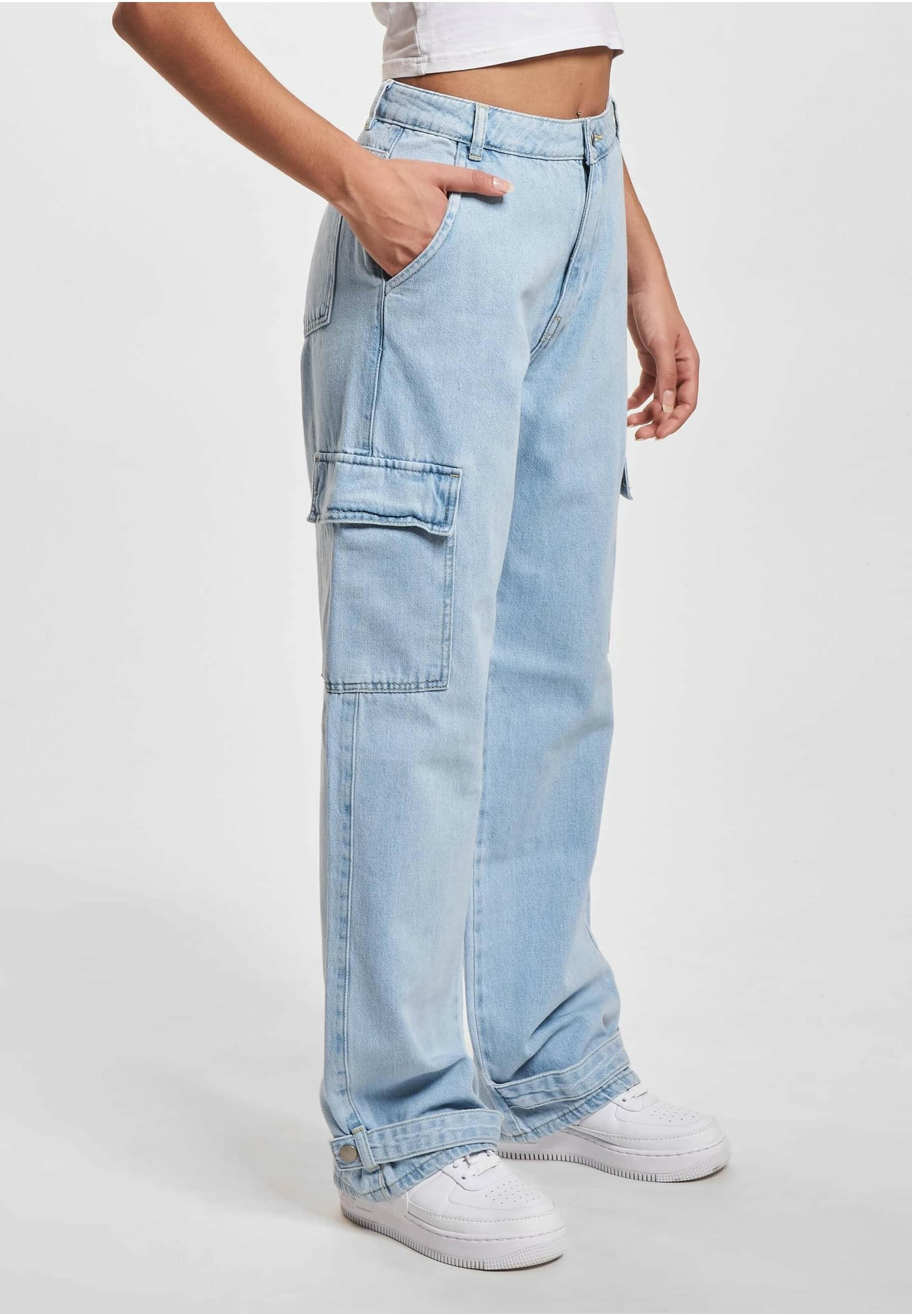 DEF Stoffhose DEF Damen DEF Cargo Pants Denim (1-tlg) günstig online kaufen