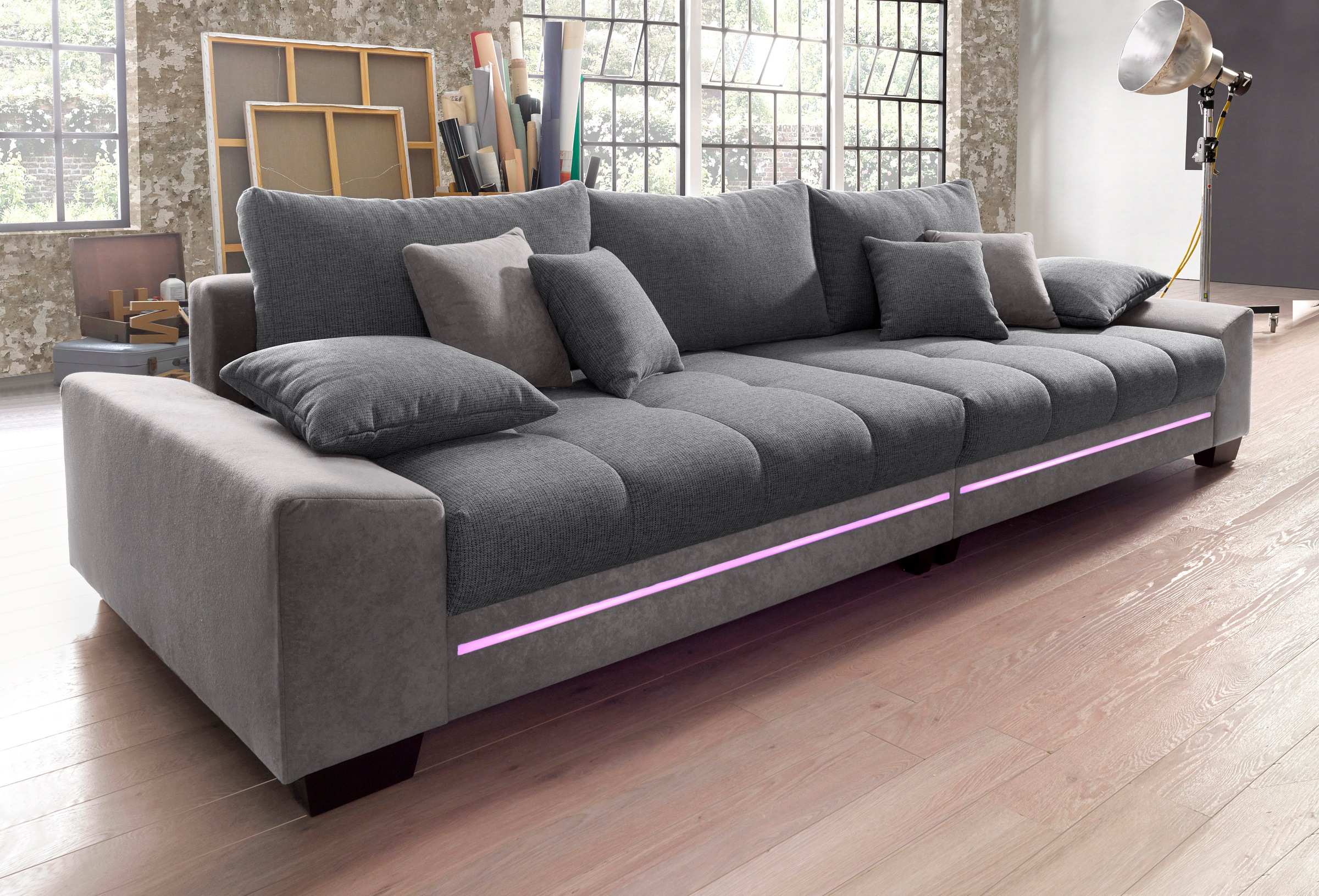 INOSIGN Big-Sofa »Nikita«, wahlweise mit Kaltschaum (140kg Belastung/Sitz) und Bluetooth-Sound