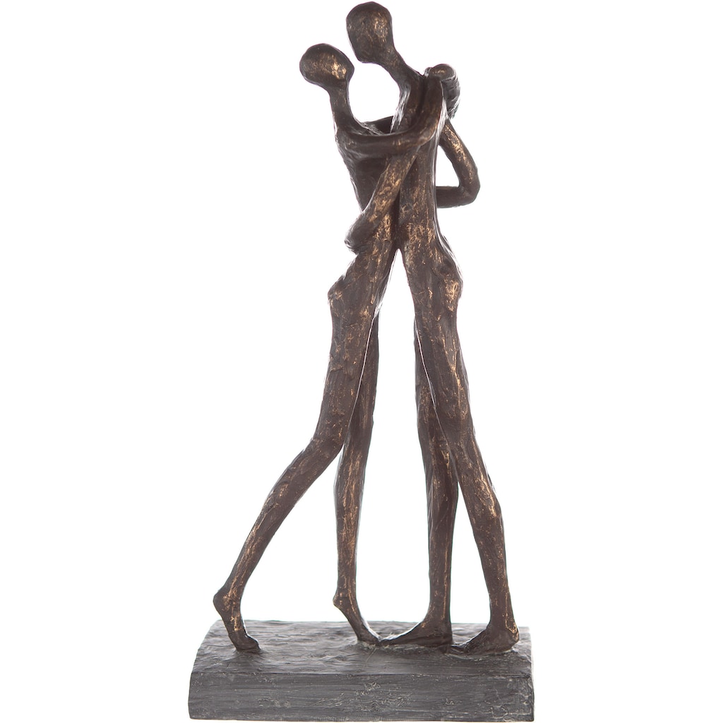 Casablanca by Gilde Dekofigur »Skulptur Cuddle, bronzefarben/grau«