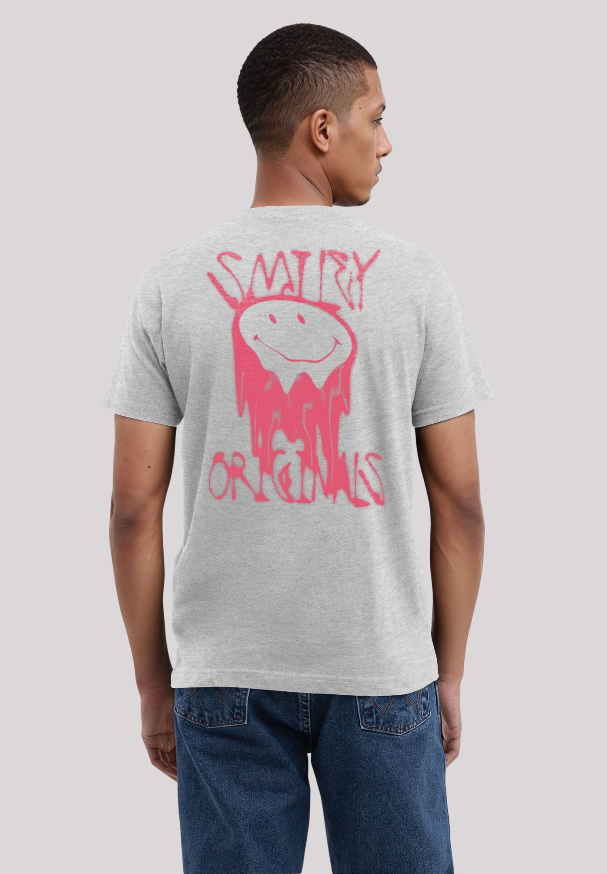 F4NT4STIC T-Shirt »Smiley Originals Punk Drip Streetwear«, Premium Qualität