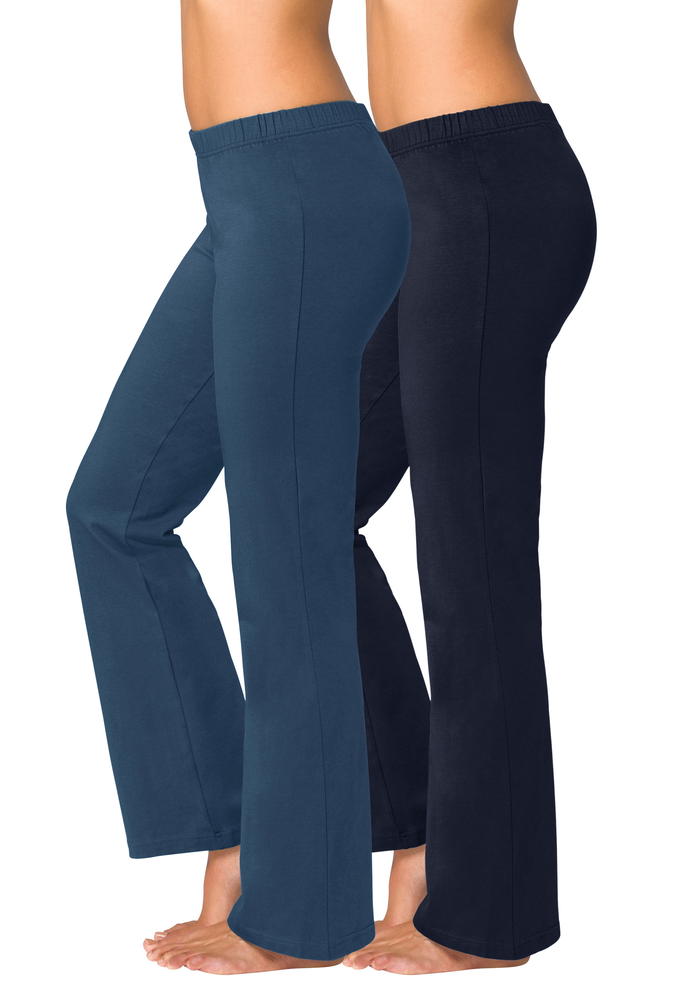 Vivance active Jazzpants, (2er-Pack), mit Bein, ausgestelltem BAUR Loungewear | leicht