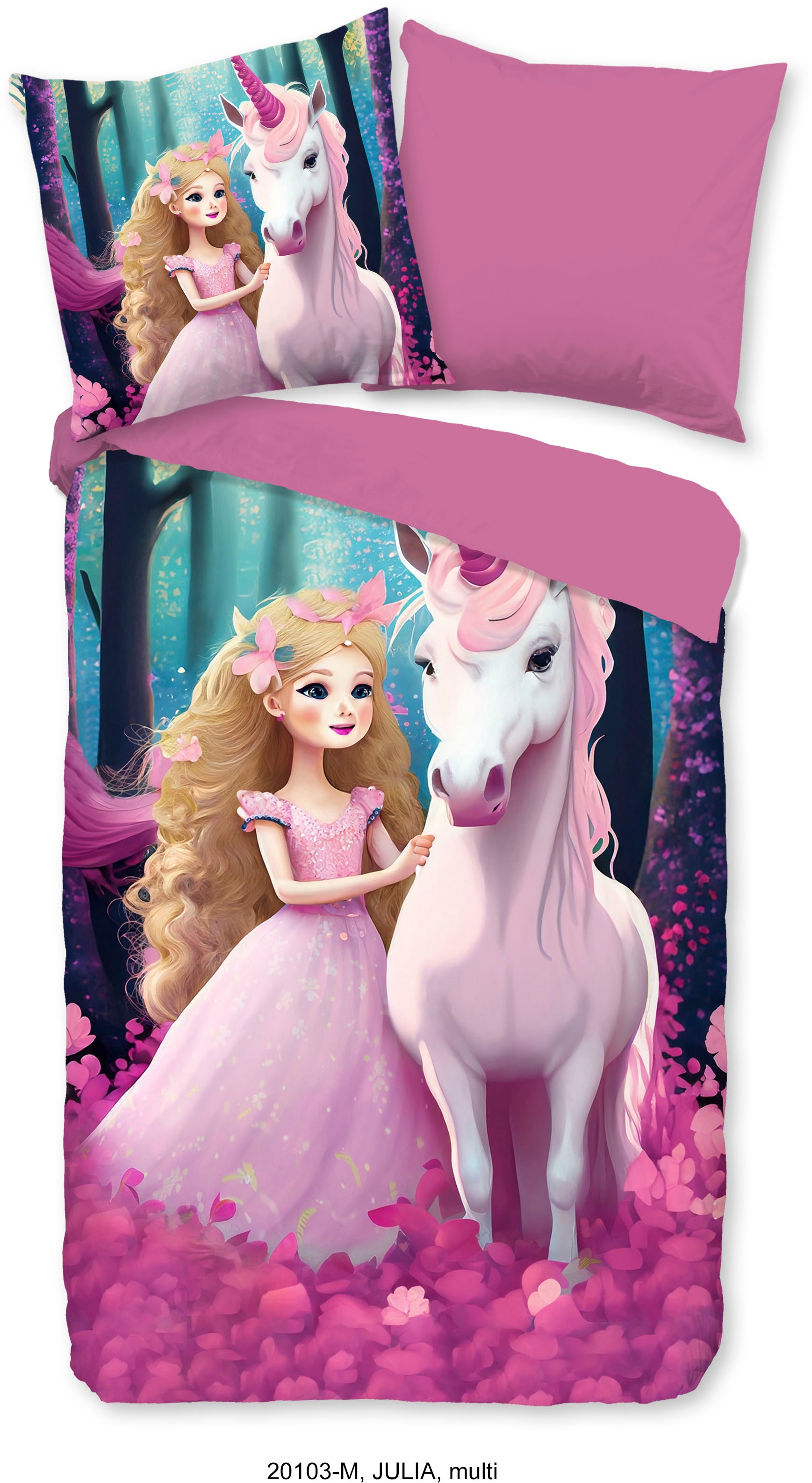 PURE luxury collection Kinderbettwäsche "Julia" 2 Stk. tlg. Mikrofaser, 135 günstig online kaufen