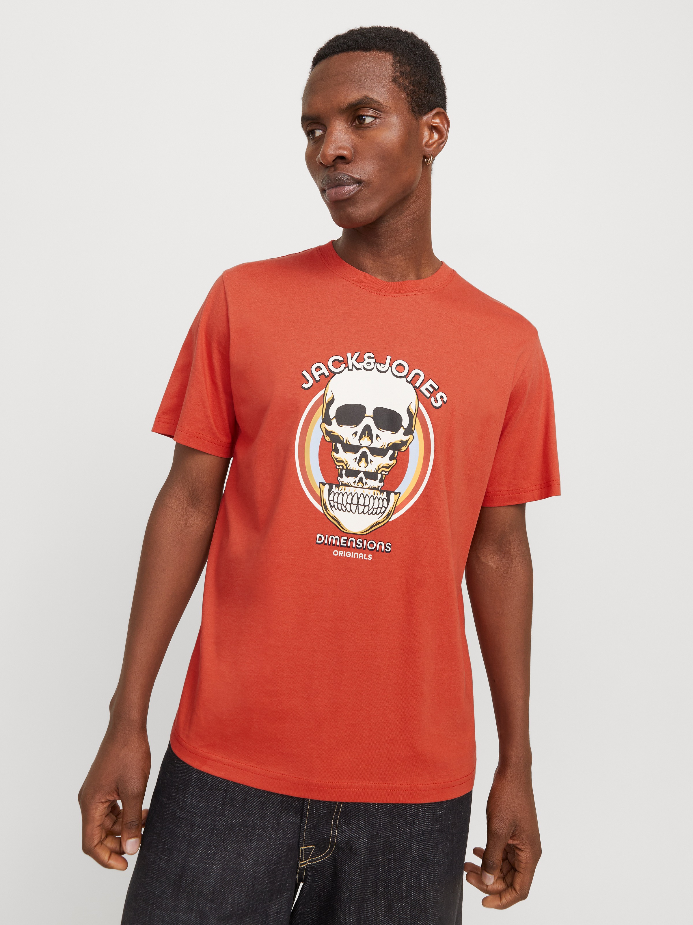 Jack & Jones T-Shirt "JORANATOMY SKULL TEE SS CREW NECK LN" günstig online kaufen