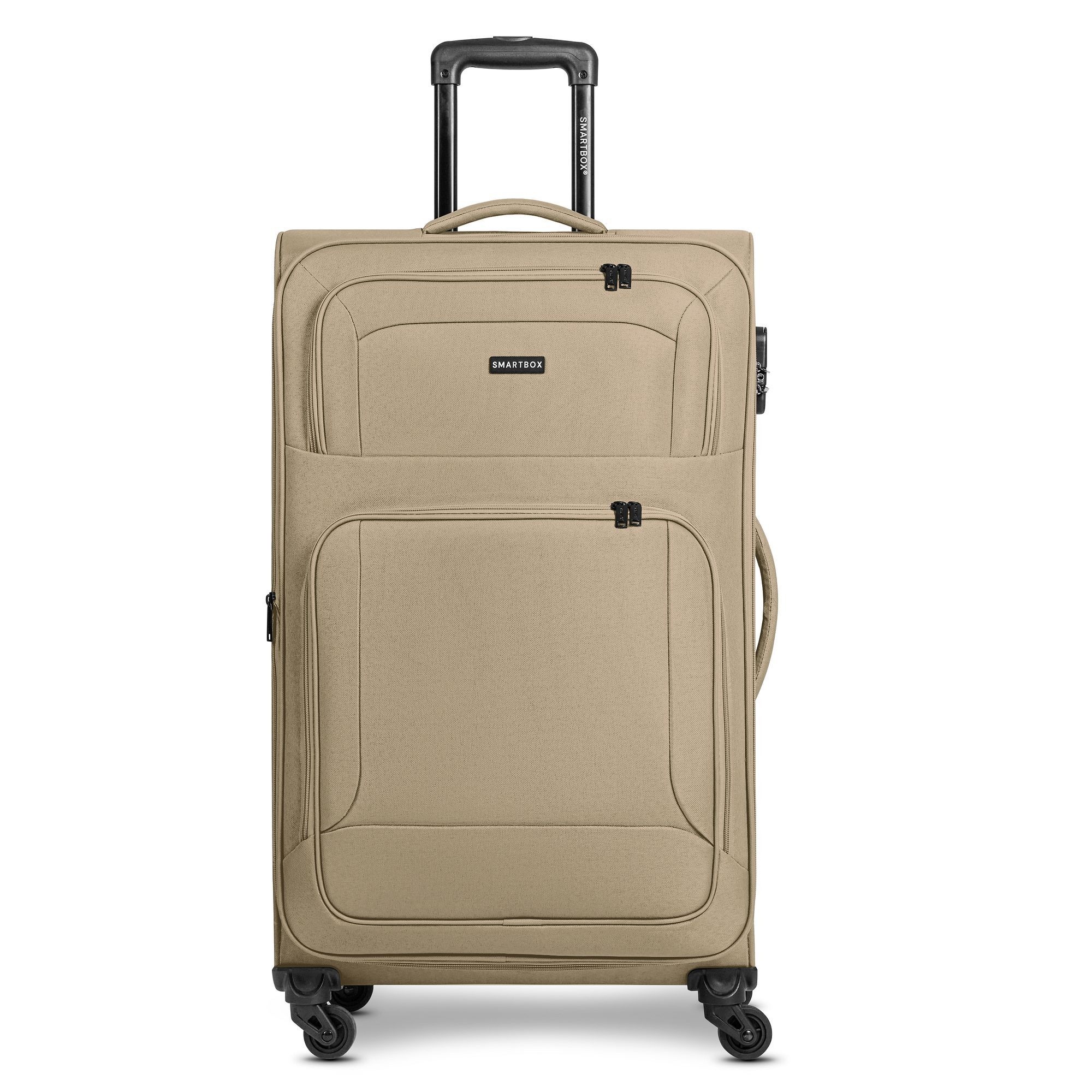 SMARTBOX Trolley "Edition 04 4 Rollen Trolley 78 cm mit Dehnfalte"beige, Polyester, Koffer
