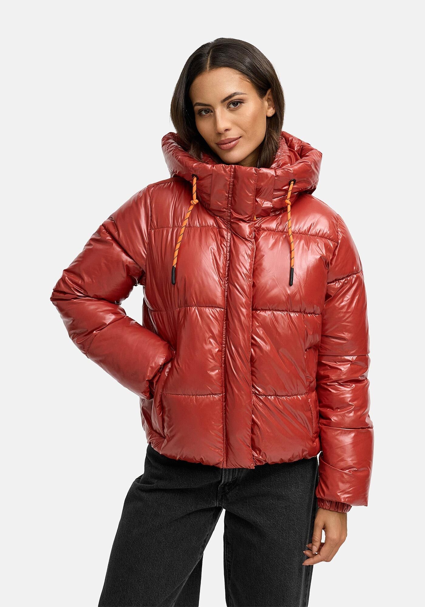 Marikoo Winterjacke "Skyraa", Leicht glänzendes Obermaterial mit moderner S günstig online kaufen