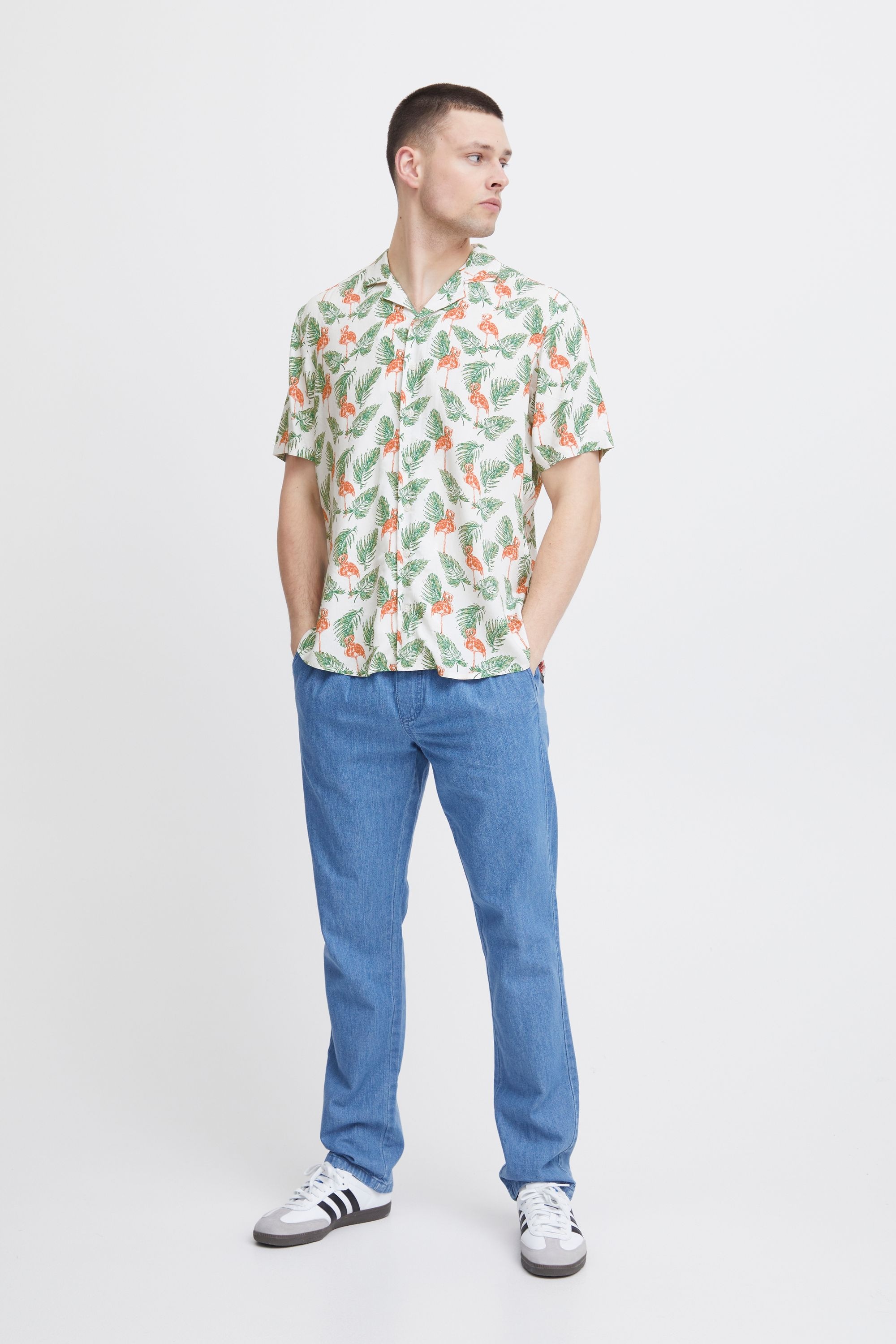 Thumbnail - Blend Kurzarmhemd "BHShirt" Sommerliches Kurzarmhemd mit Druck