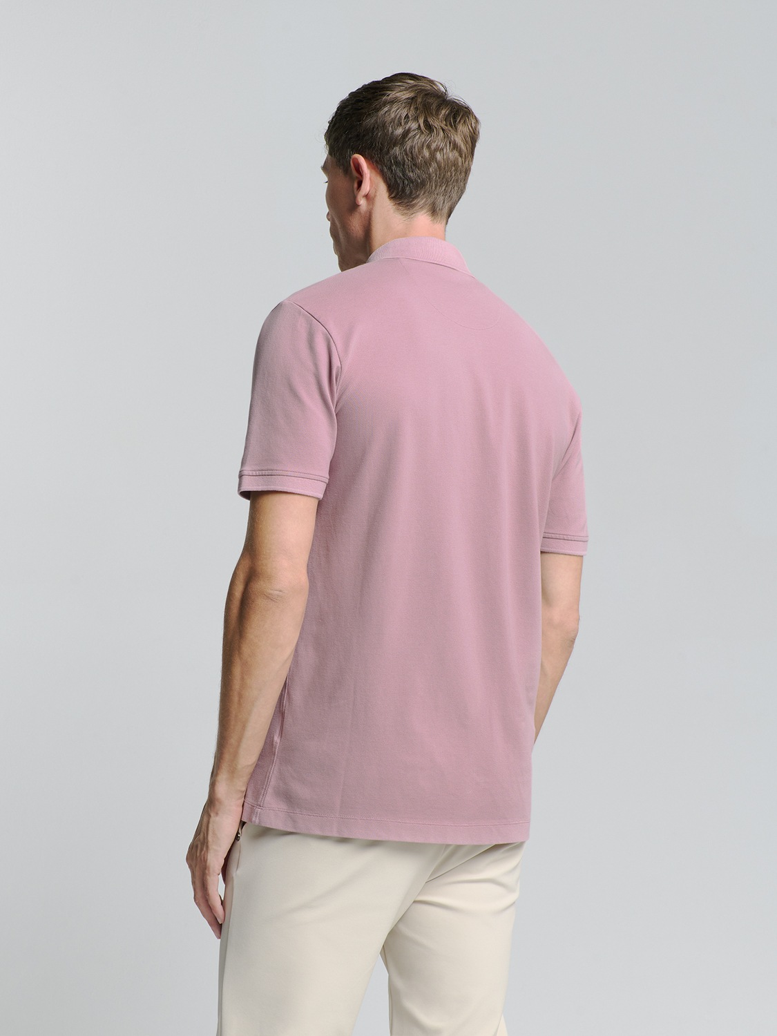 NO EXCESS Poloshirt »No Excess Poloshirt Polo Pique Garment Dyed«