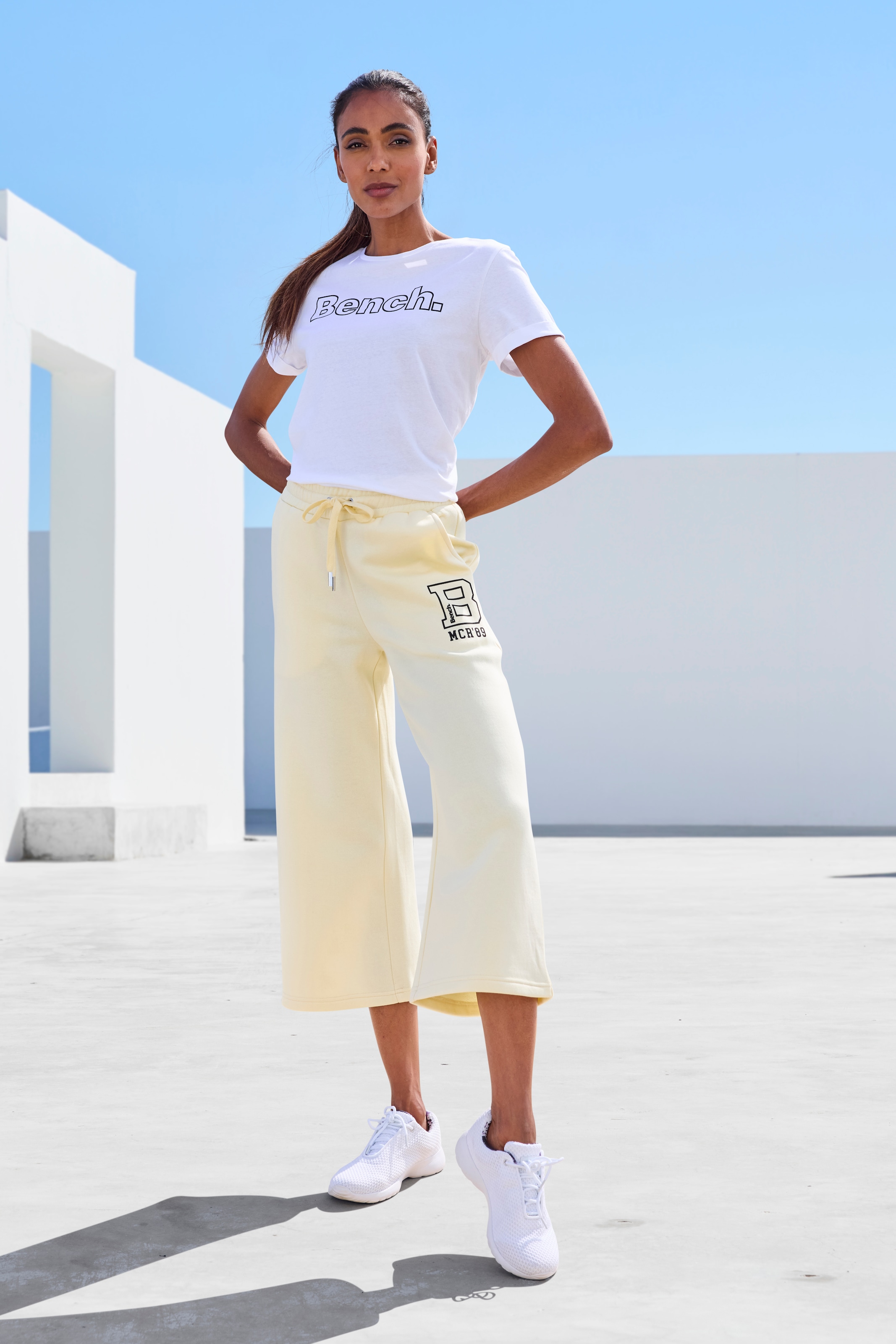 Bench. Loungewear 7/8-Hose "Ankle Athletic Jogginghose", in leicht angeraut günstig online kaufen