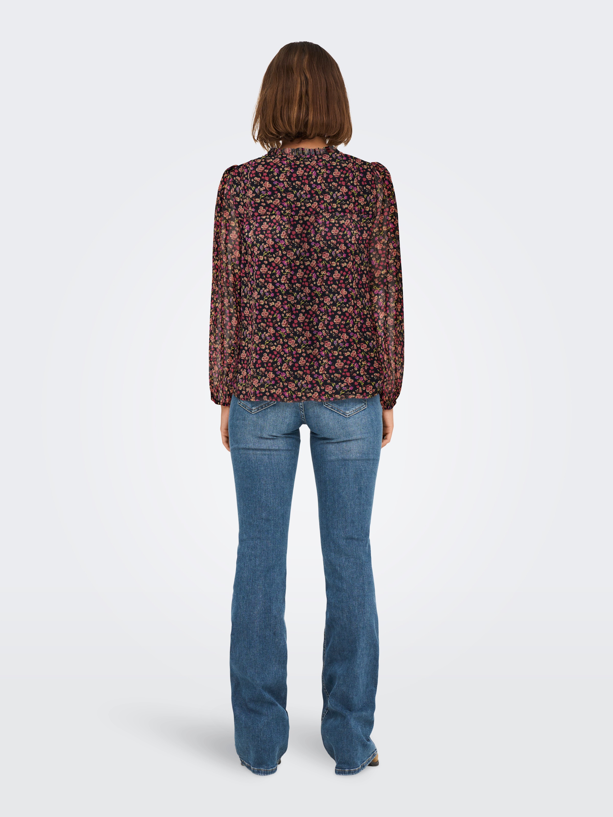 ONLY Chiffonbluse "ONLDITSY L/S BLOUSE WVN" günstig online kaufen