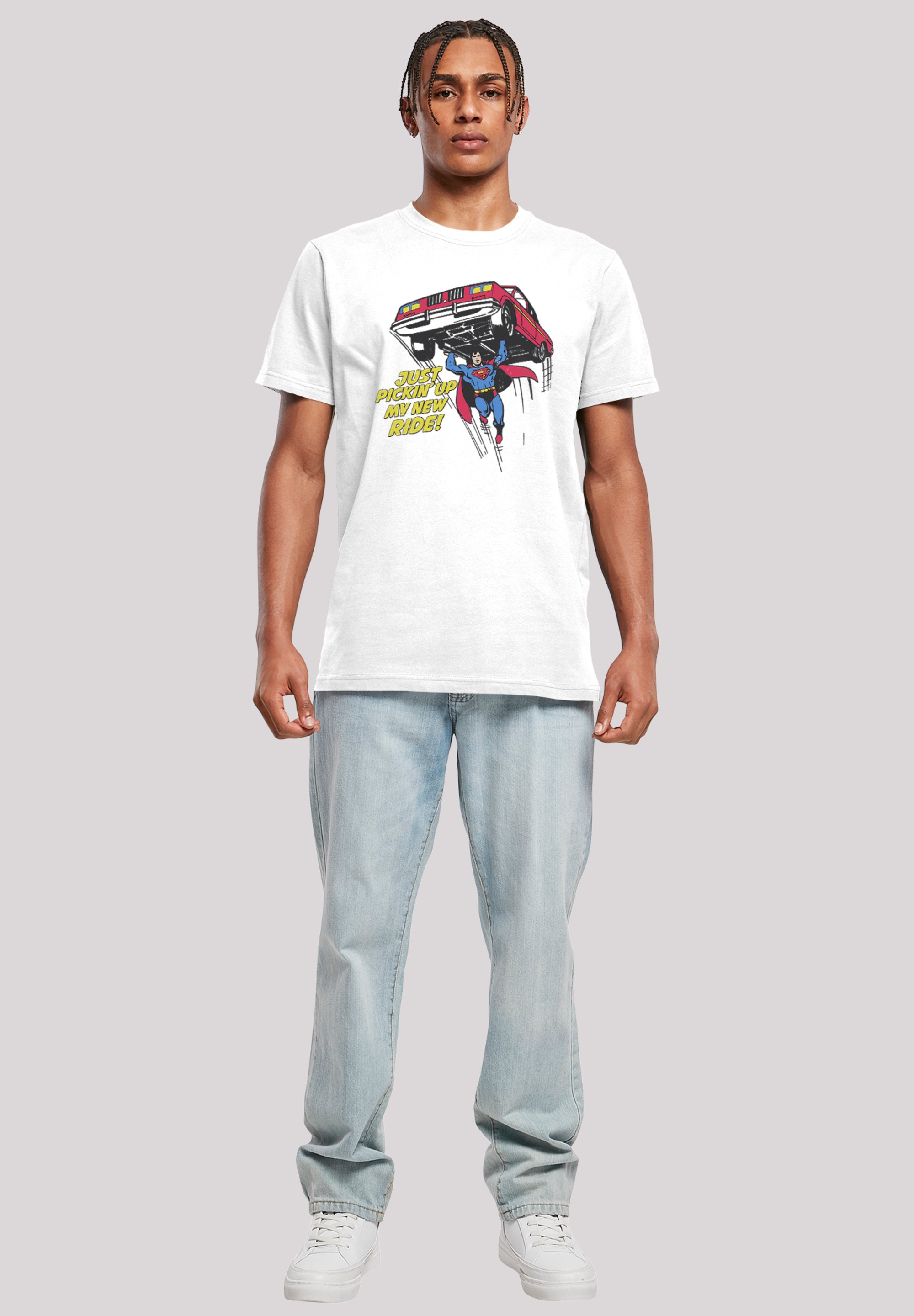 F4NT4STIC T-Shirt »DC Comics Superman New Ride Superheld« Print