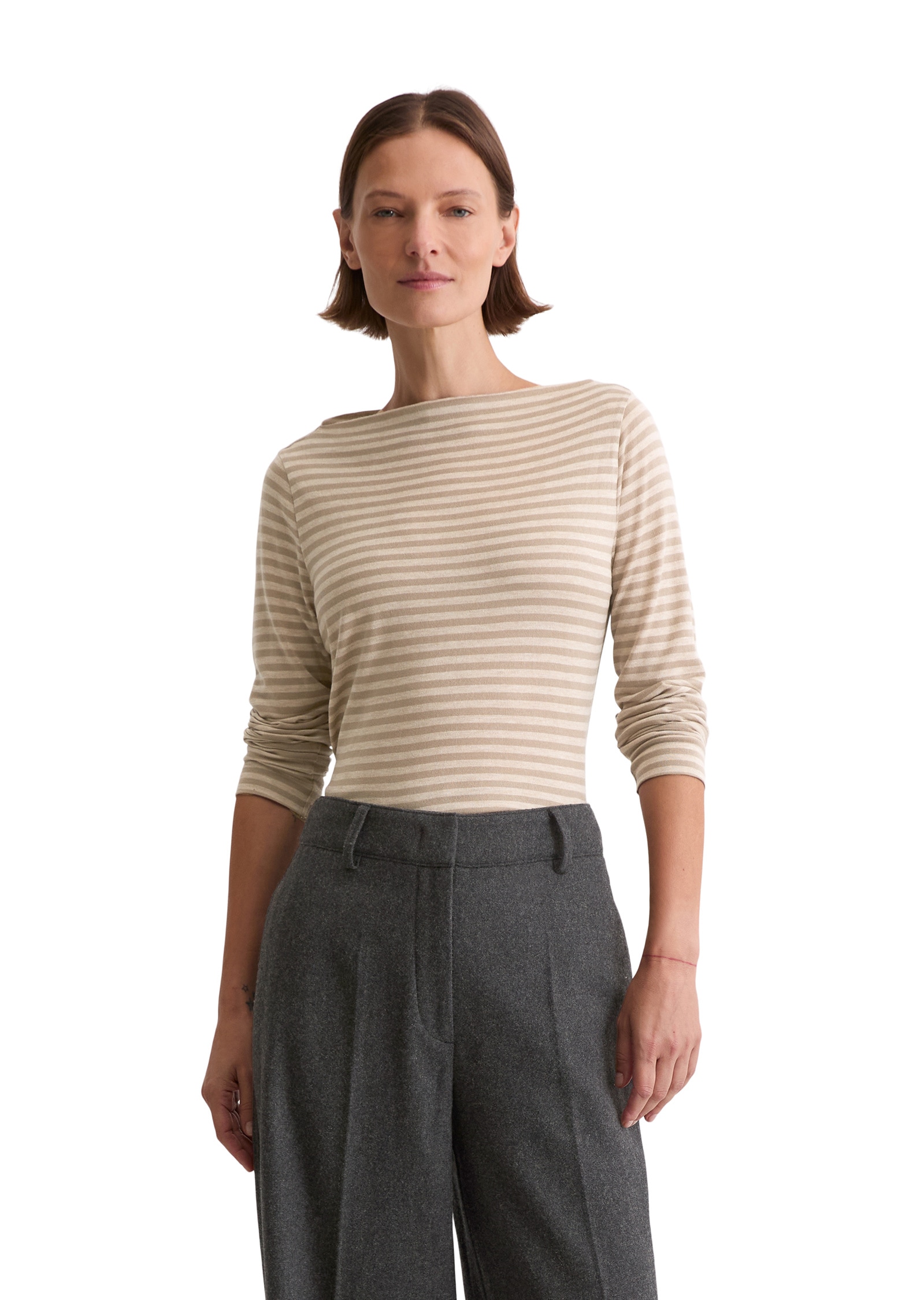 Marc O'Polo Langarmshirt »aus Melange-Jersey«