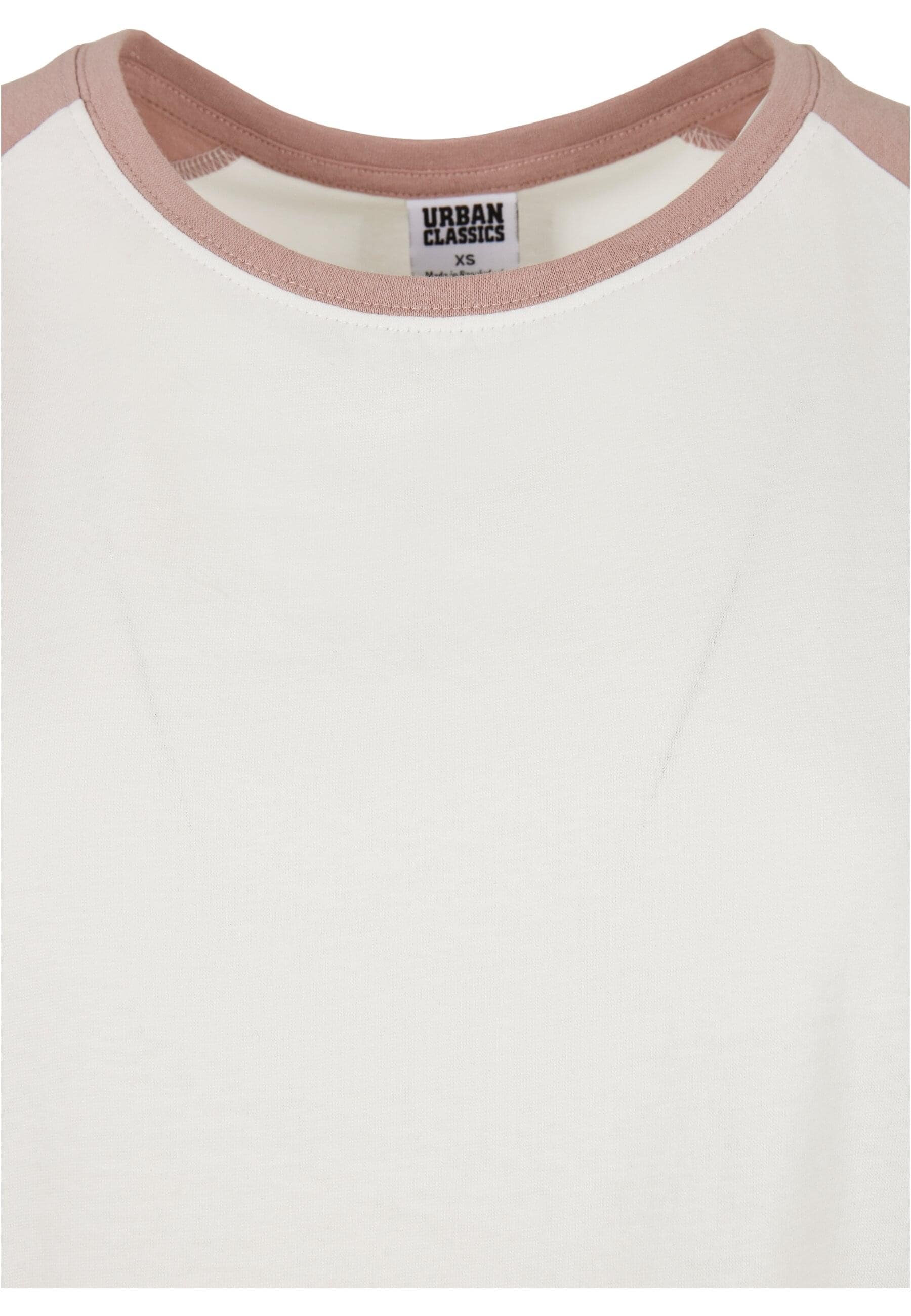 URBAN CLASSICS Kurzarmshirt »Urban Classics Damen Ladies Contrast Raglan Tee«, (1 tlg.)
