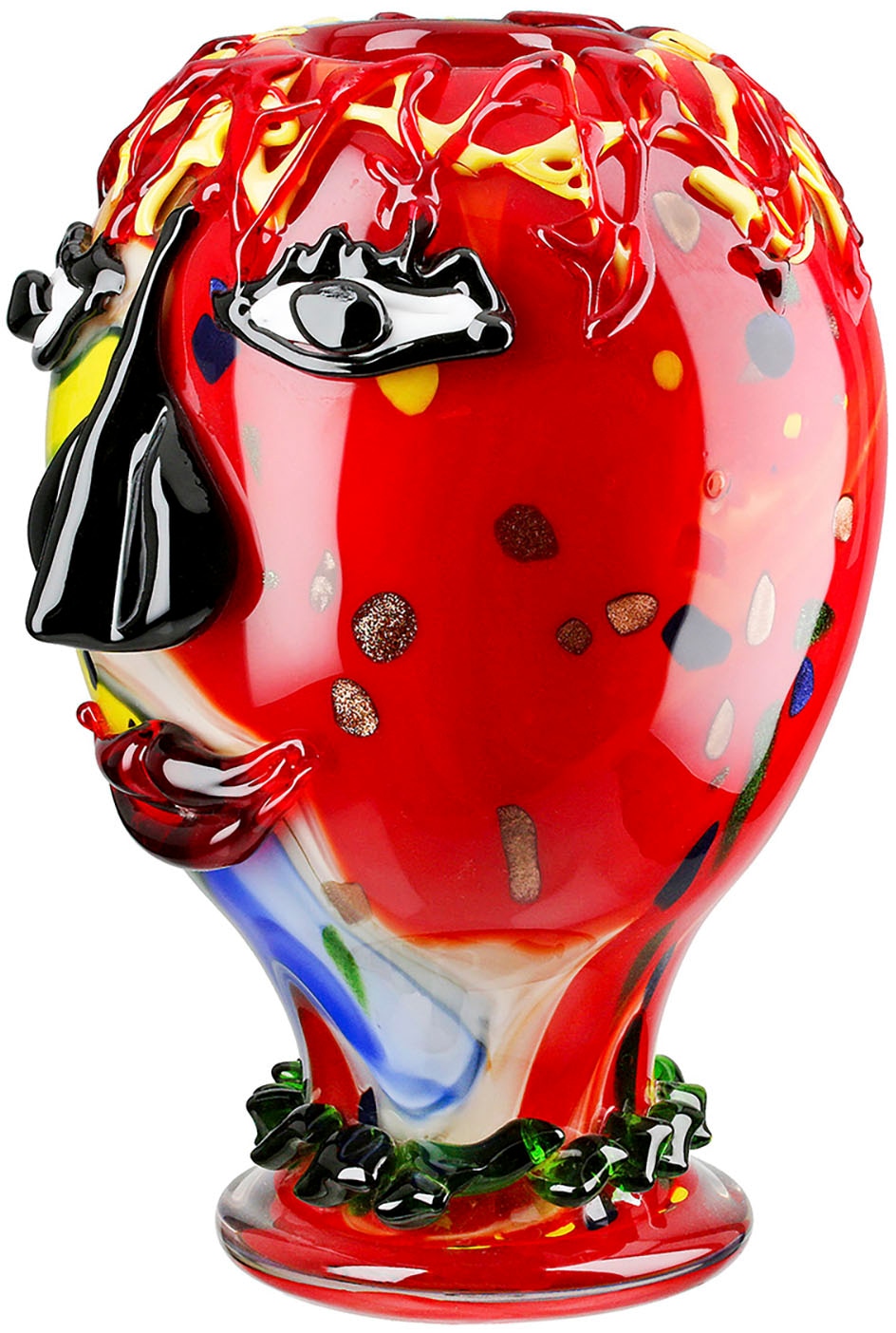Casablanca by Gilde Tischvase »Gesichtsvaseb Andrew, mehrfarbig H.29 cm«, (1 St.)