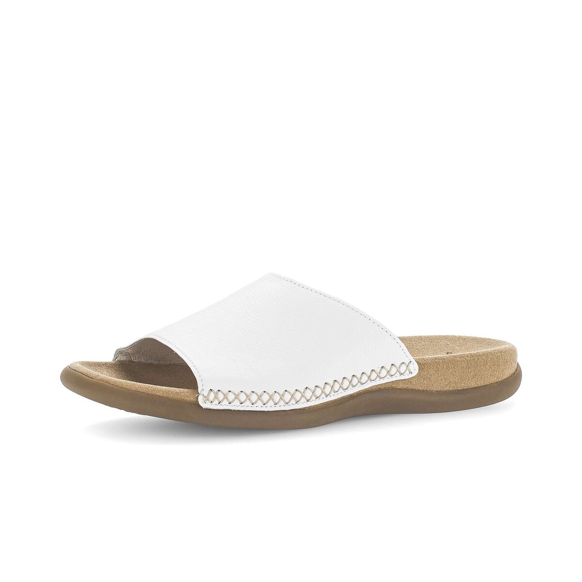 Pantolette GABOR "Pantolette", Damen, Gr. 42, weiß, Schuhe Pantolette 7
