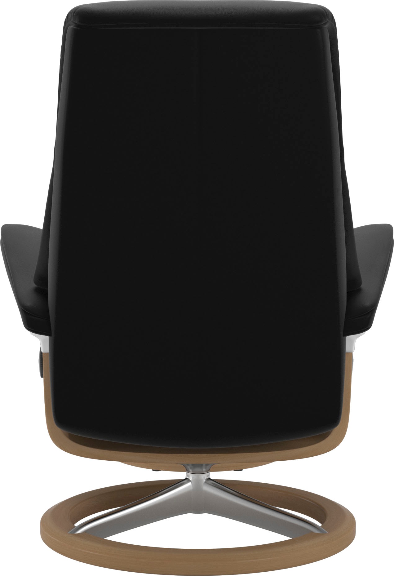 Relaxsessel STRESSLESS "View", schwarz (schwarz paloma), B:78cm H:108cm T:78cm, Leder BATICK: BATICK ist ein leicht korrigiertes, durchgefärbtes und genarbtes Möbelleder, bei dem die meisten Unebenheiten und Spuren in der Regel entfernt wurden.;Leder PALO 2
