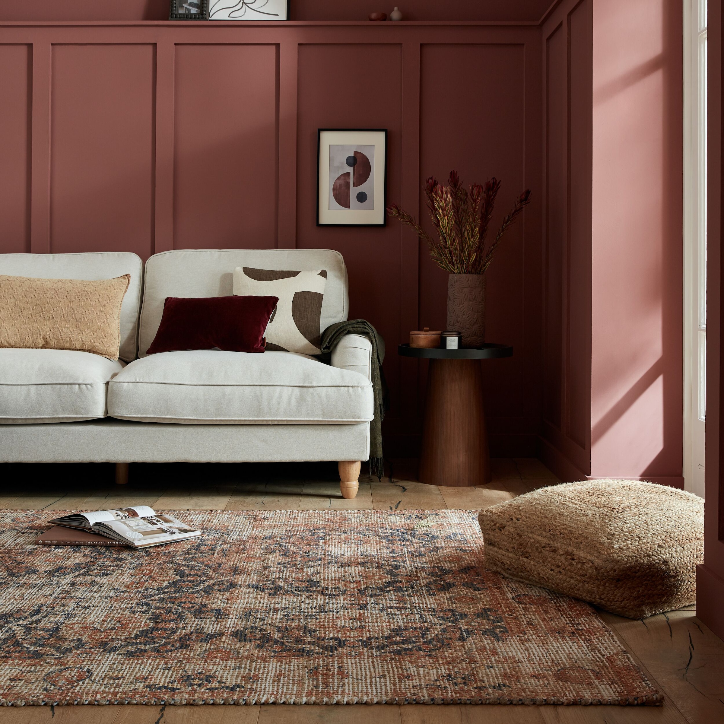 FLAIR RUGS Teppich "Miley Jute im Vintage-Design" rechteckig 8 mm Höhe Jute günstig online kaufen
