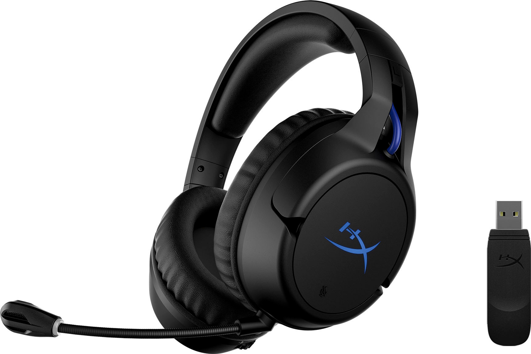 HyperX Gaming-Headset »Cloud Flight Wireless Black/Blue für PlayStation«, Wireless, Mikrofon abnehmbar-Rauschunterdrückung