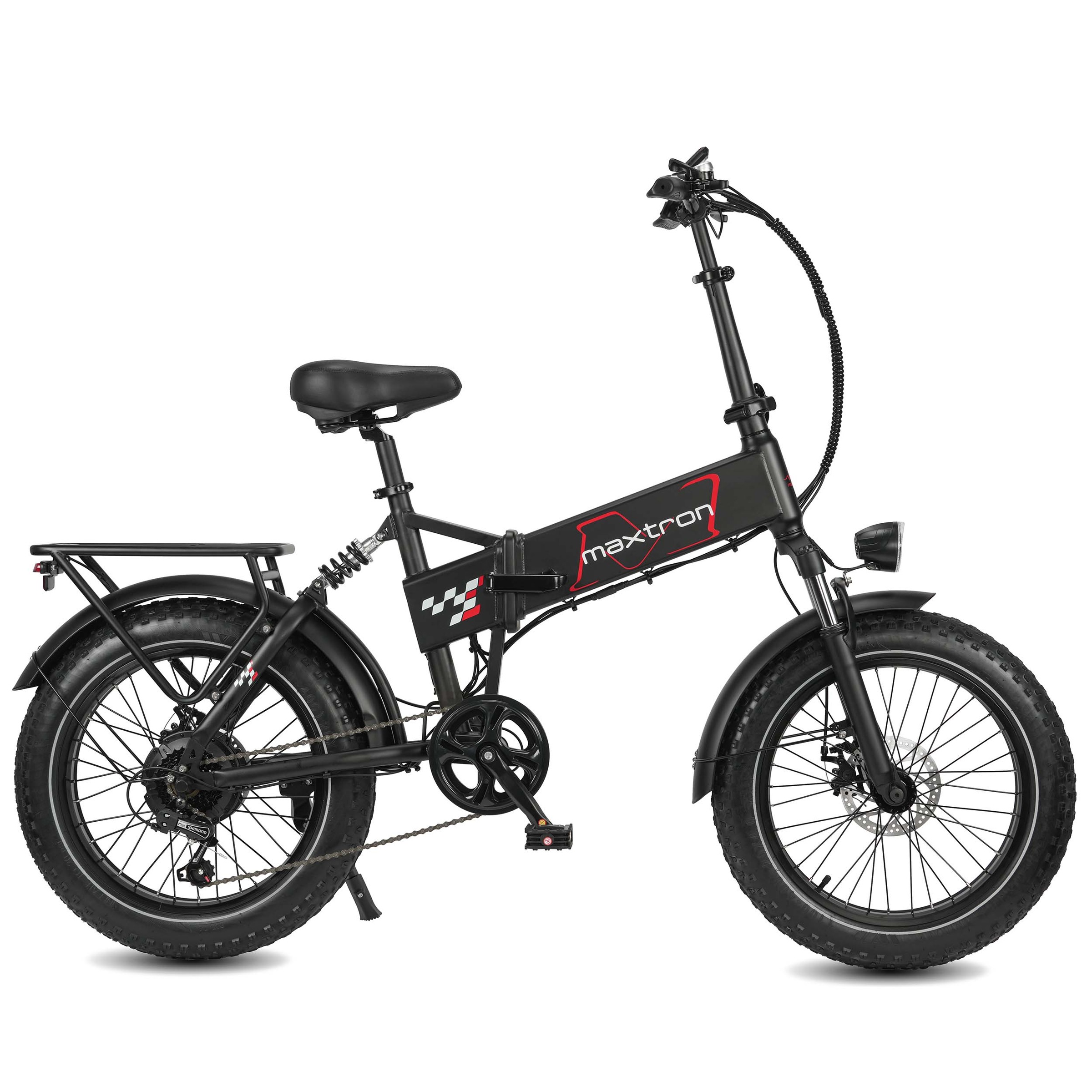 MAXTRON E-Bike "Maxtron Polaris 20-Zoll Elektro-Fatbike", 33cm, schwarz, Elektrofahrräder, mit 60 Nm Power – perfekt für City-Pendler