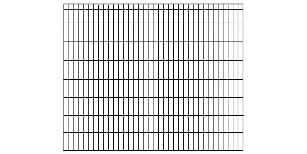 KRAUS Doppelstabmattenzaun »Dino-Pro DS-60x40«, anthrazit, 160 cm hoch, 2 m Verlängerungsmatte, 1 Pfosten